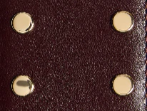 Khaite - Theo Waist Belt in Bordeaux Leather with Gold Studs - Image 3