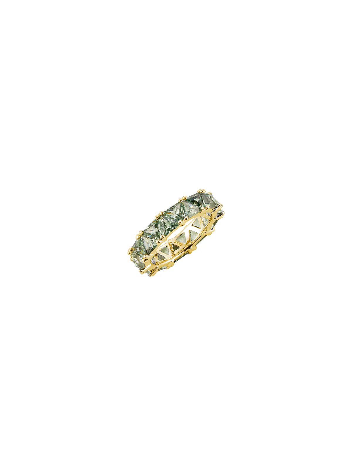 Dorsey - THEODORA DOUBLE TRILLION, LAB LIGHT GREEN SPINEL RING, GOLD - Image 2