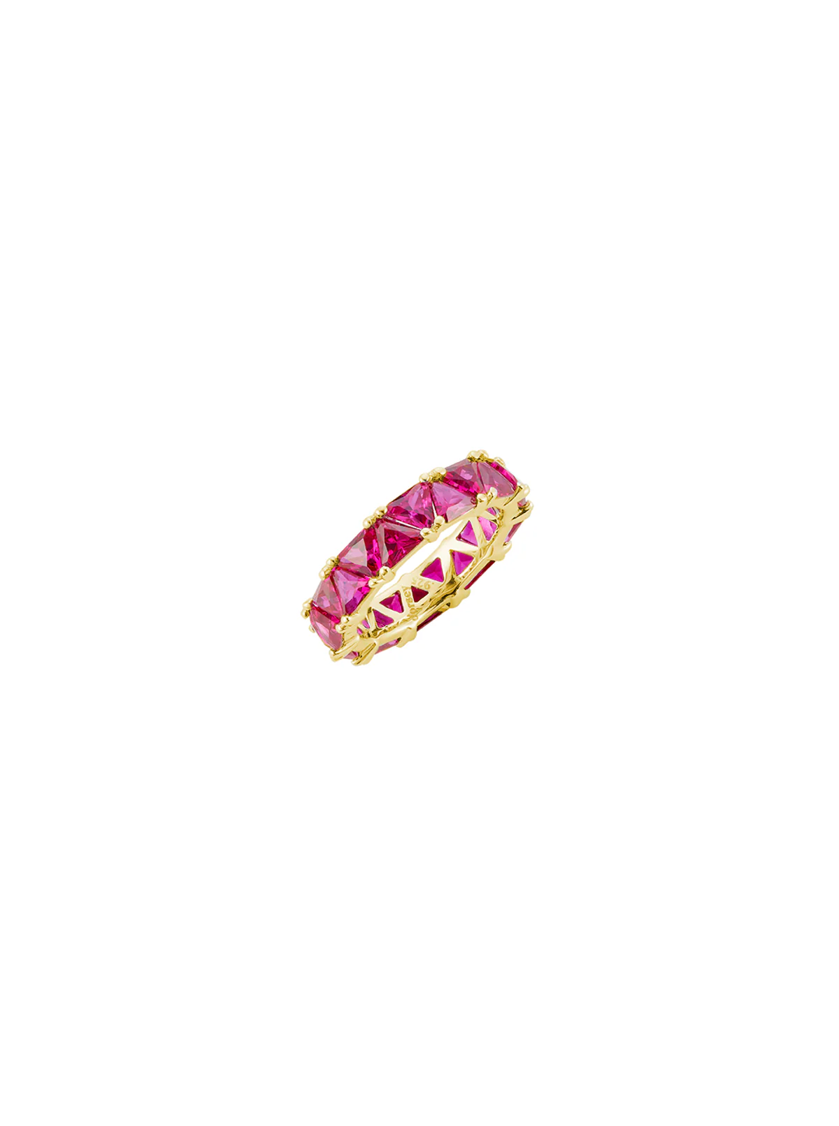 Dorsey - THEODORA DOUBLE TRILLION, LAB RED SAPPHIRE RING, GOLD - Image 2
