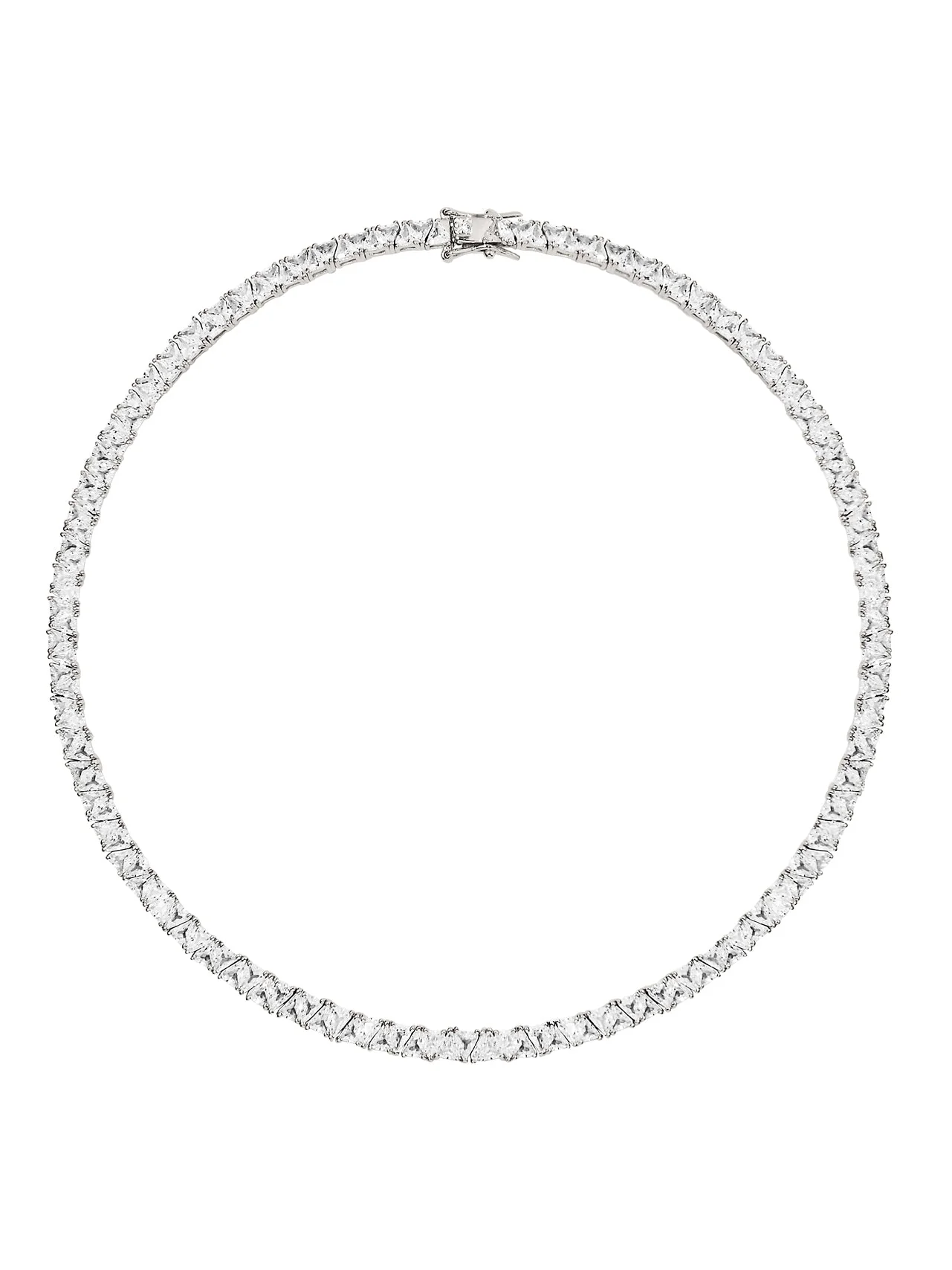 Dorsey - THEODORA RIVIÈRE NECKLACE IN LAB WHITE SAPPHIRE