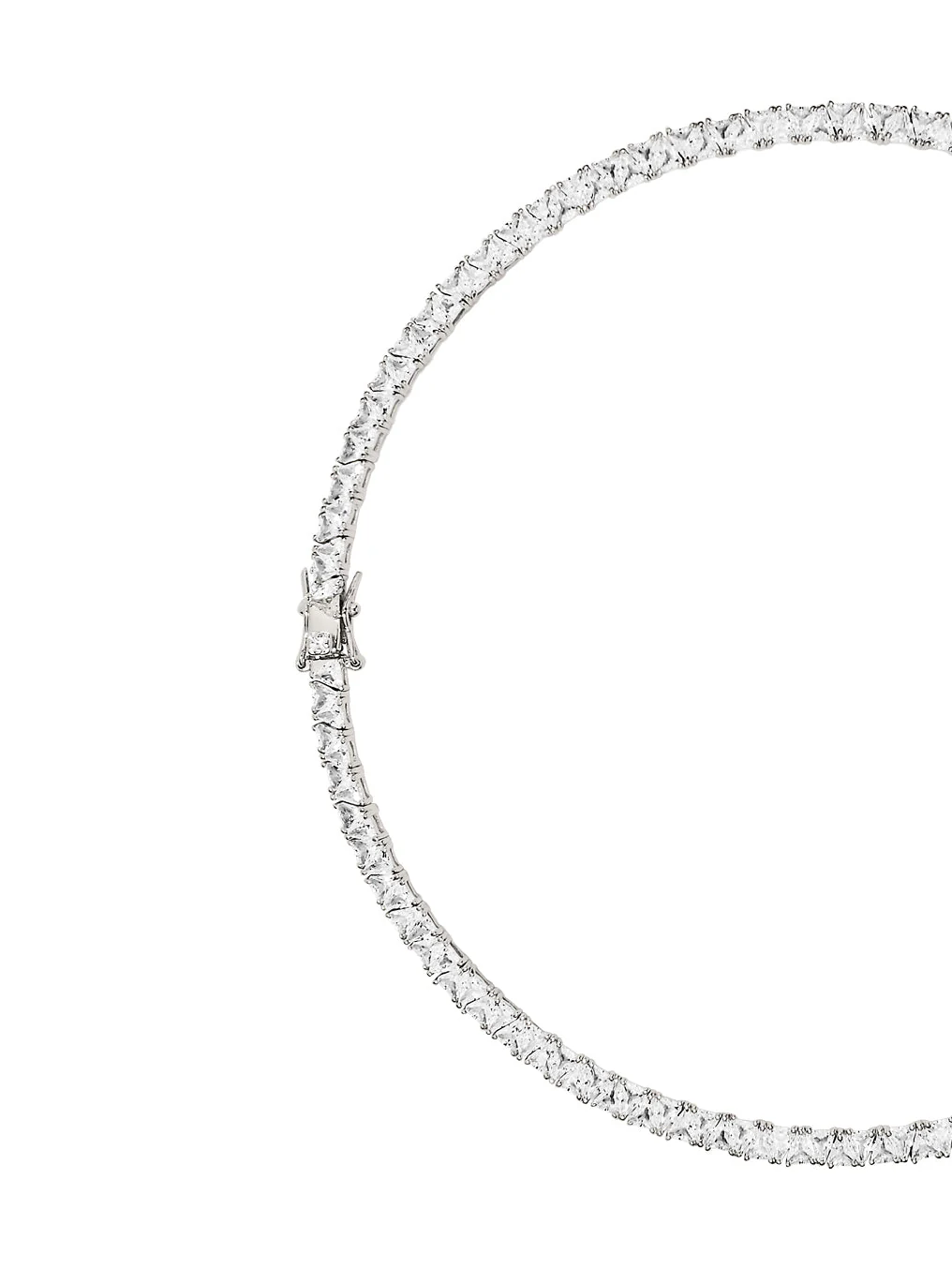 Dorsey - THEODORA RIVIÈRE NECKLACE IN LAB WHITE SAPPHIRE - Image 2