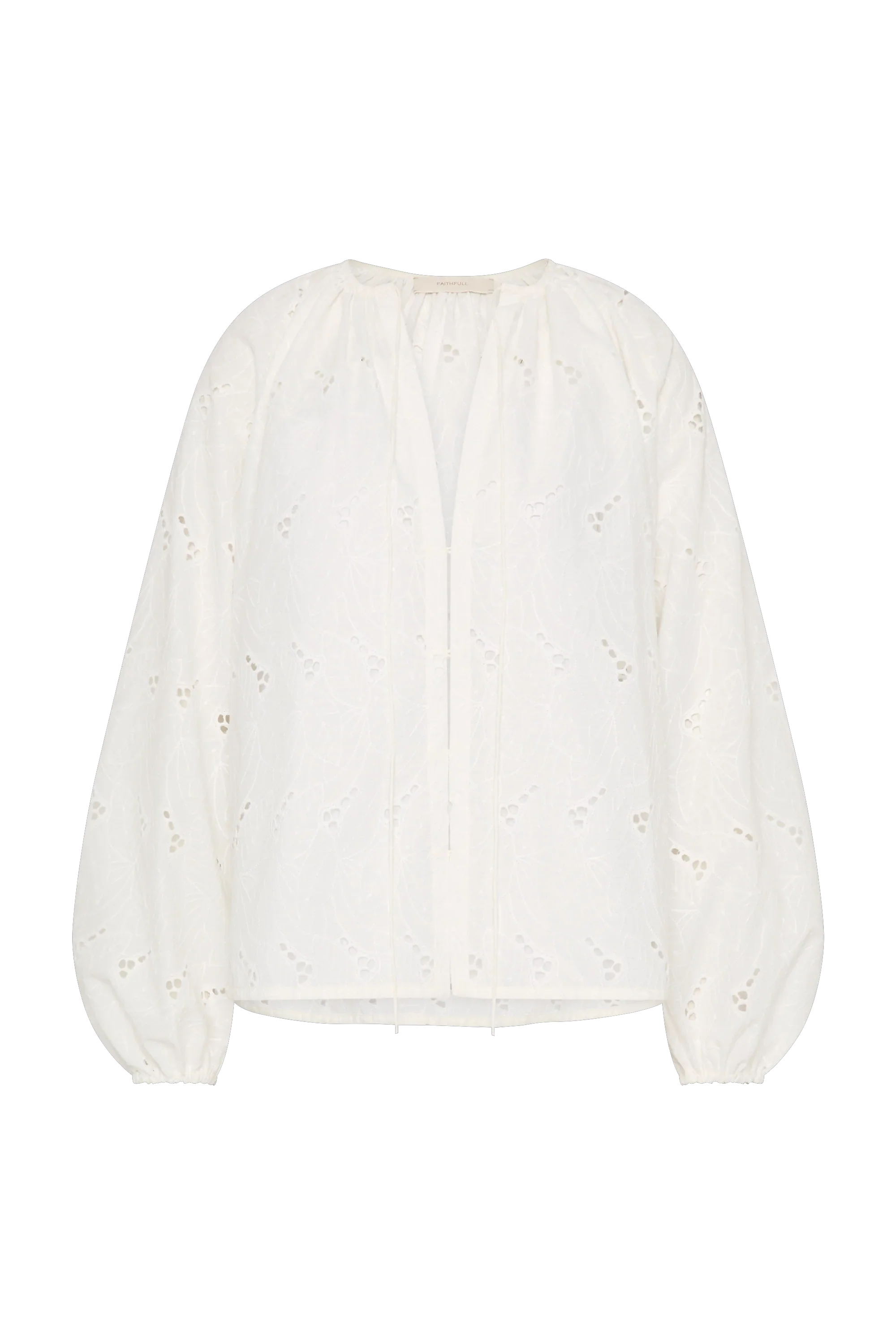 Faithfull - Thora Blouse Birgitta Broderie Anglaise White - Final Sale - Image 7