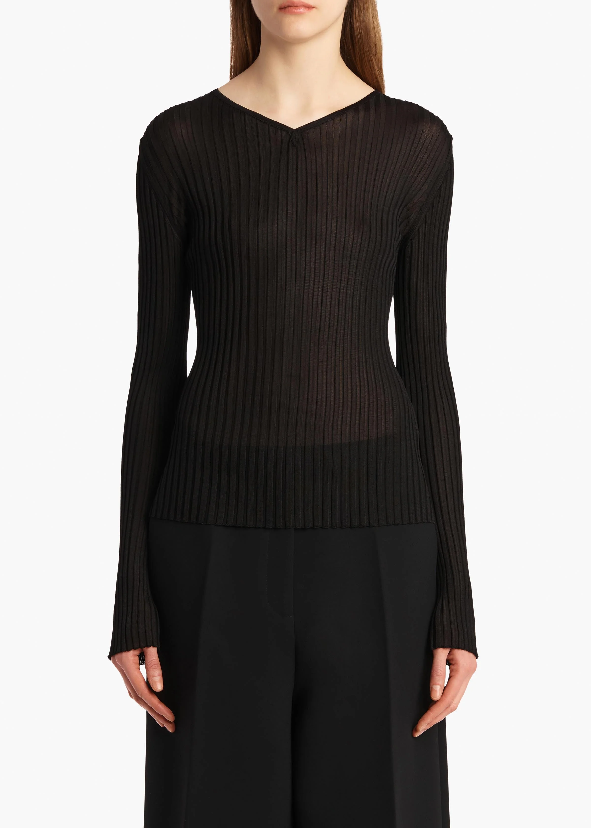 Khaite - Tia Top in Black - Image 10
