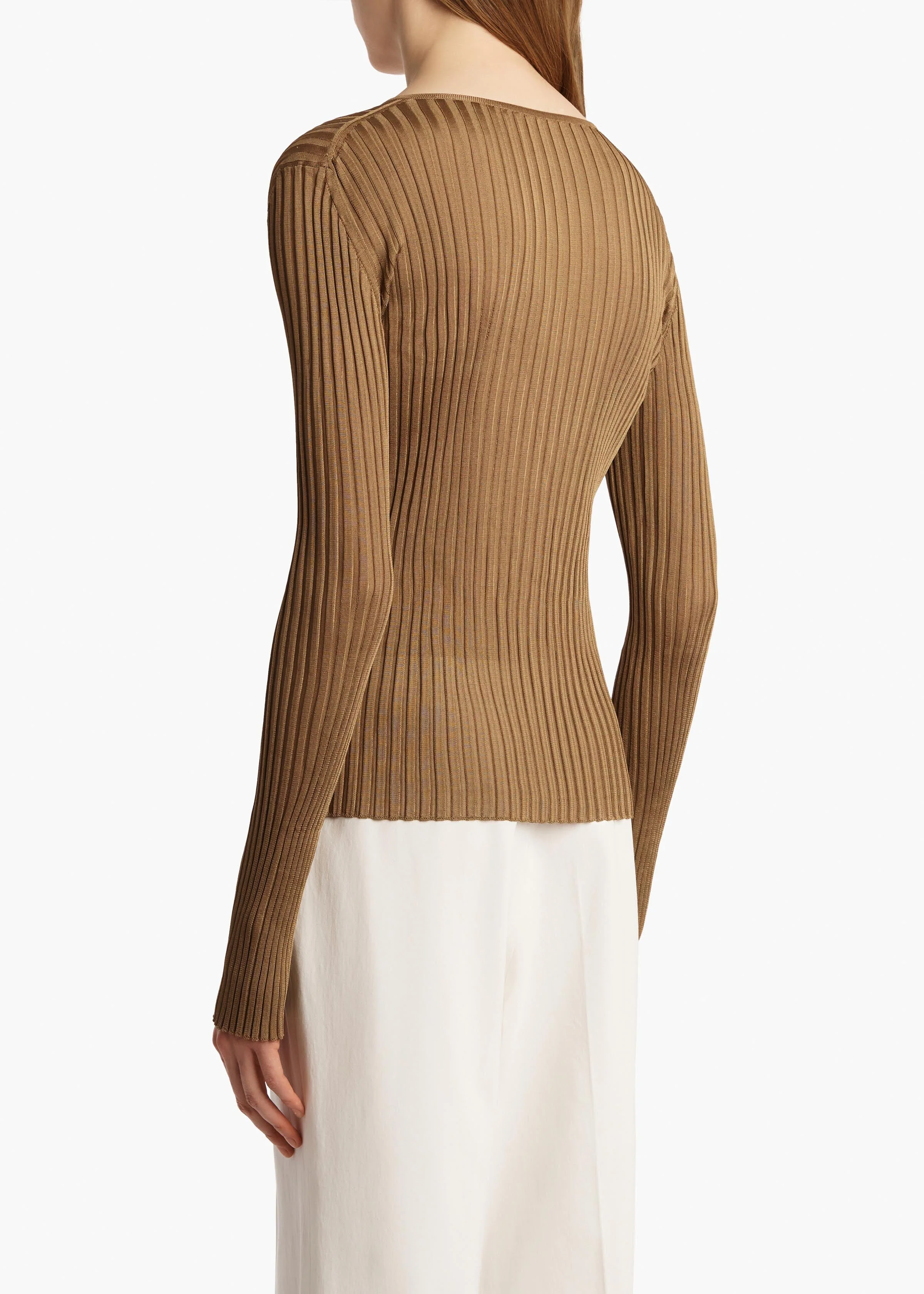 Khaite - Tia Top in Carob - Image 11