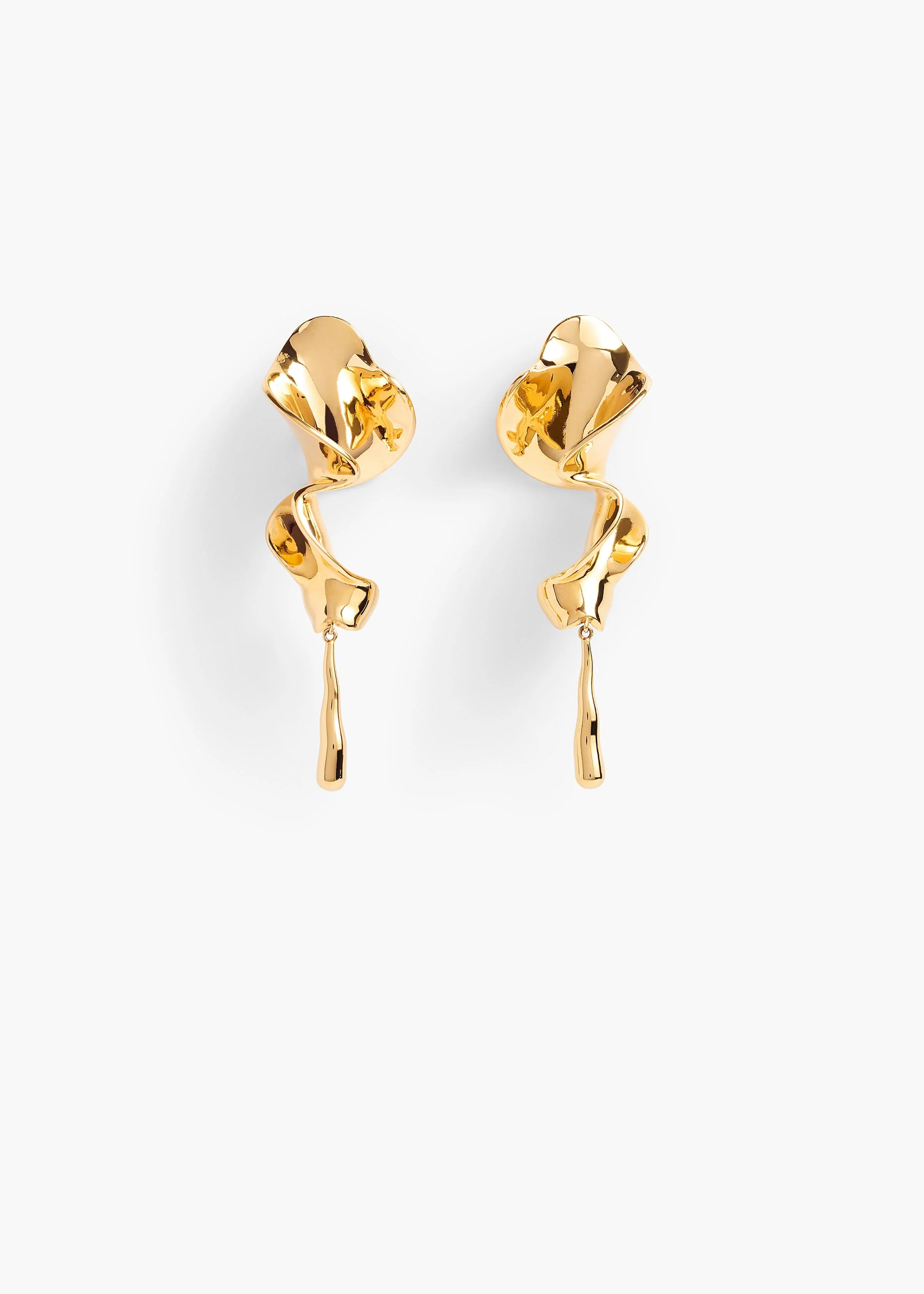 Khaite - Tidal Earrings in Gold