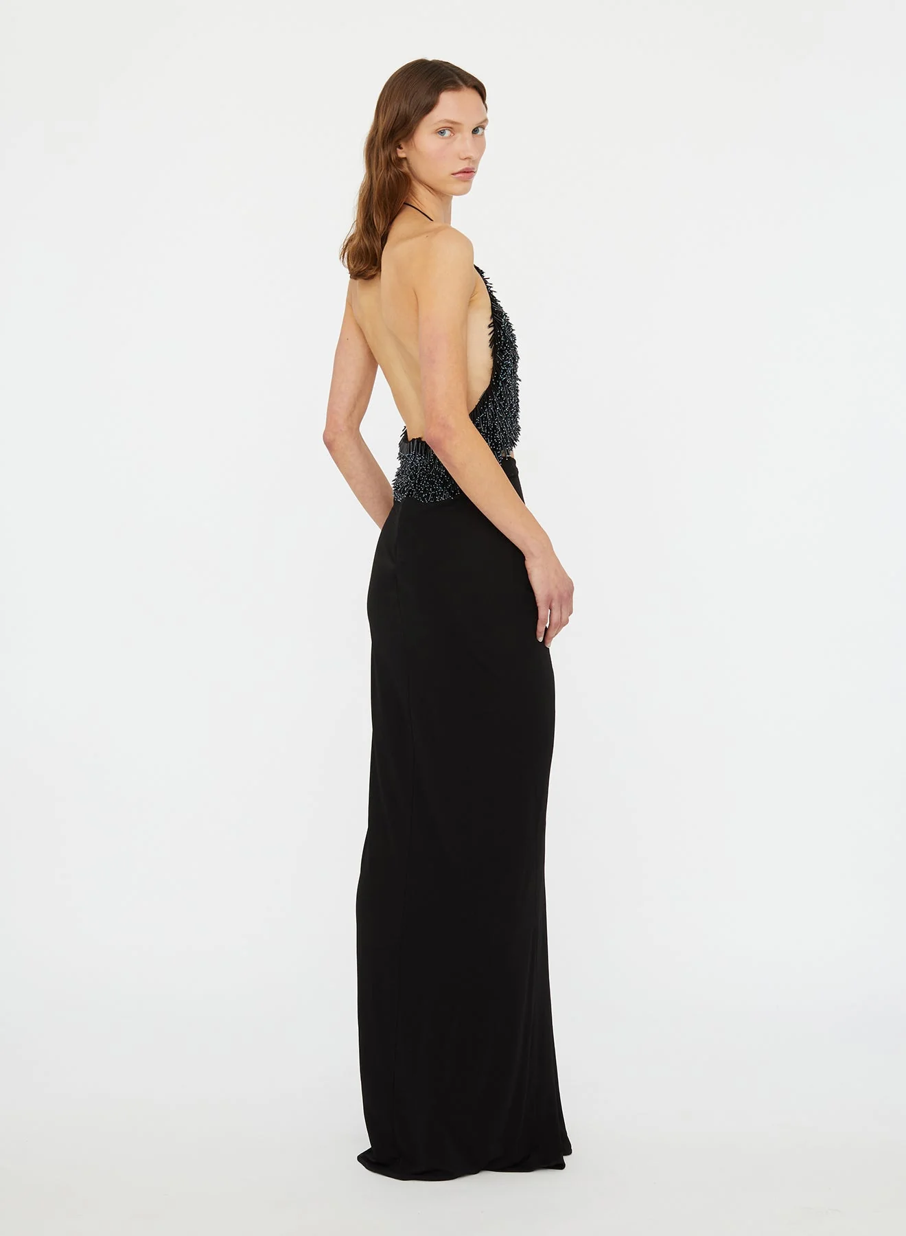 Christopher Esber - Tiered Thorn Beaded Disconnect Dress - Image 3