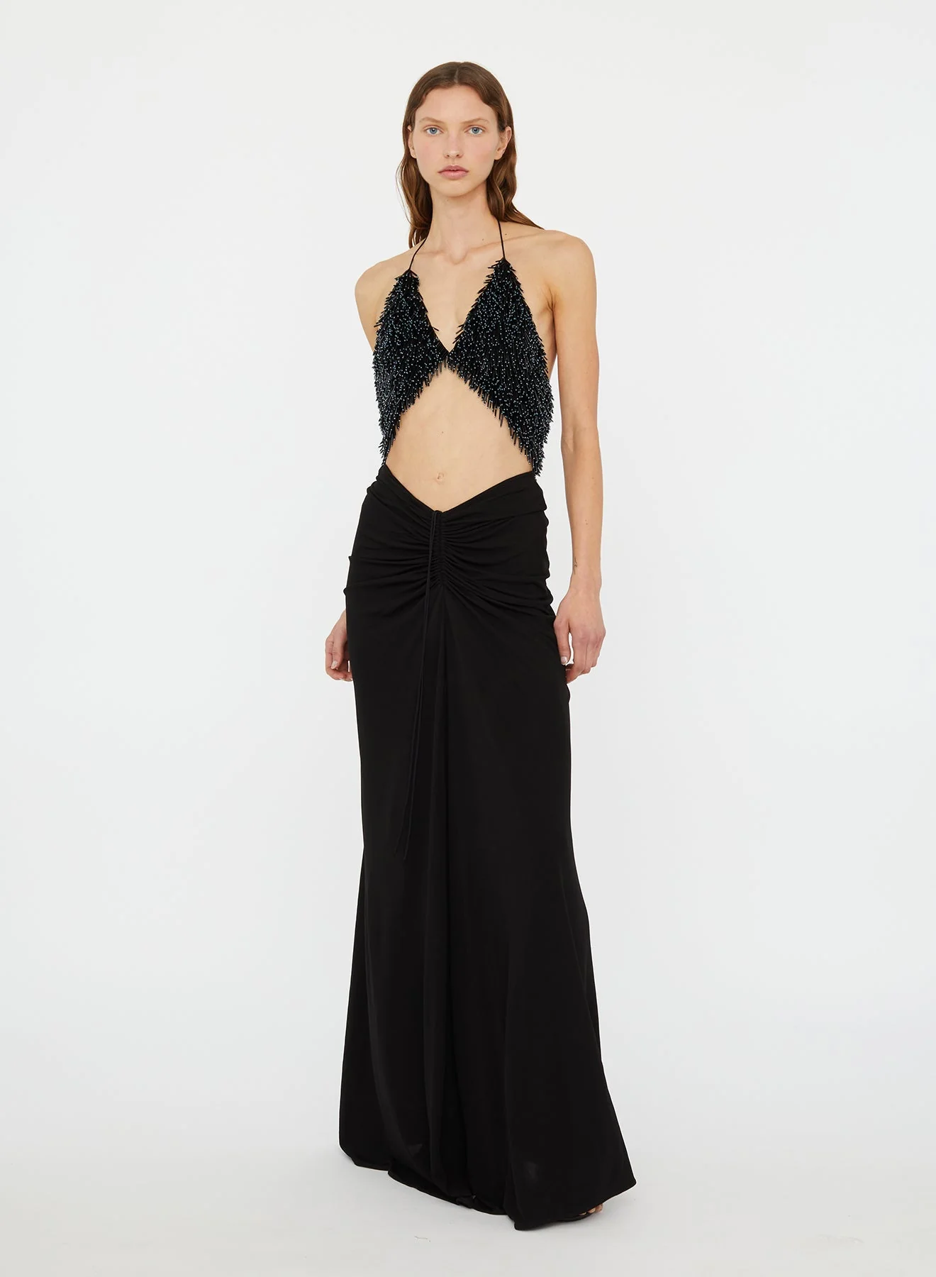 Christopher Esber - Tiered Thorn Beaded Disconnect Dress - Image 4