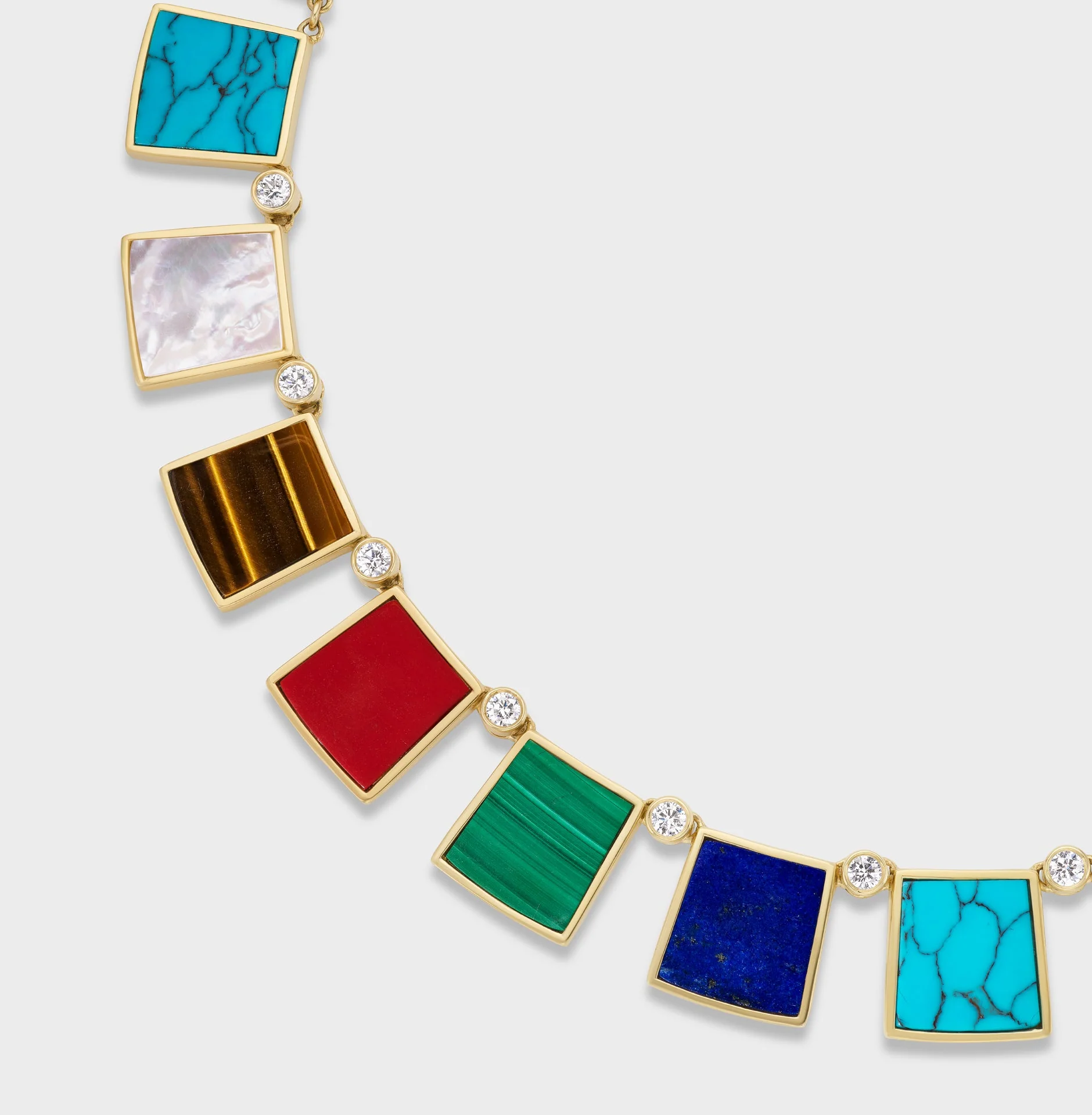 Aflalo - Tile Necklace in Gold - Image 5