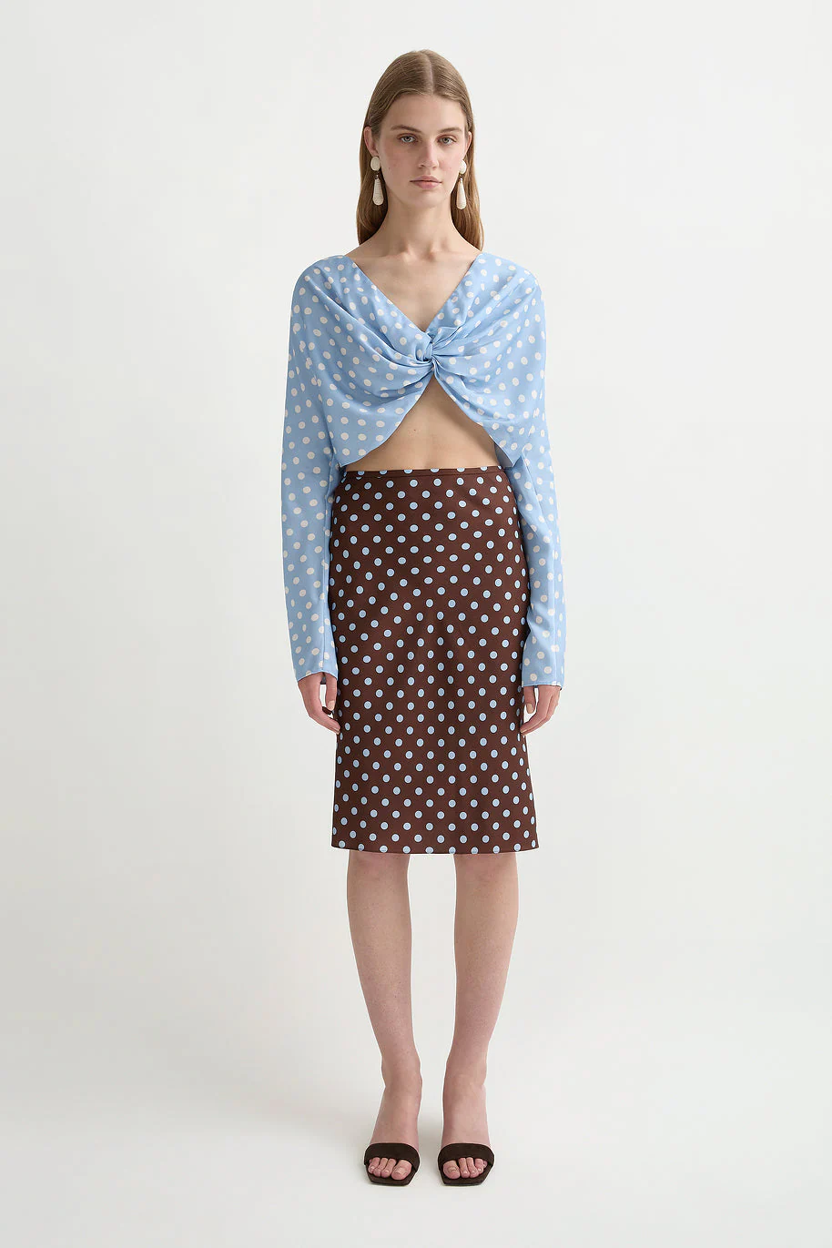 Posse - TILLIE TOP - BLUE POLKA DOT - Image 2