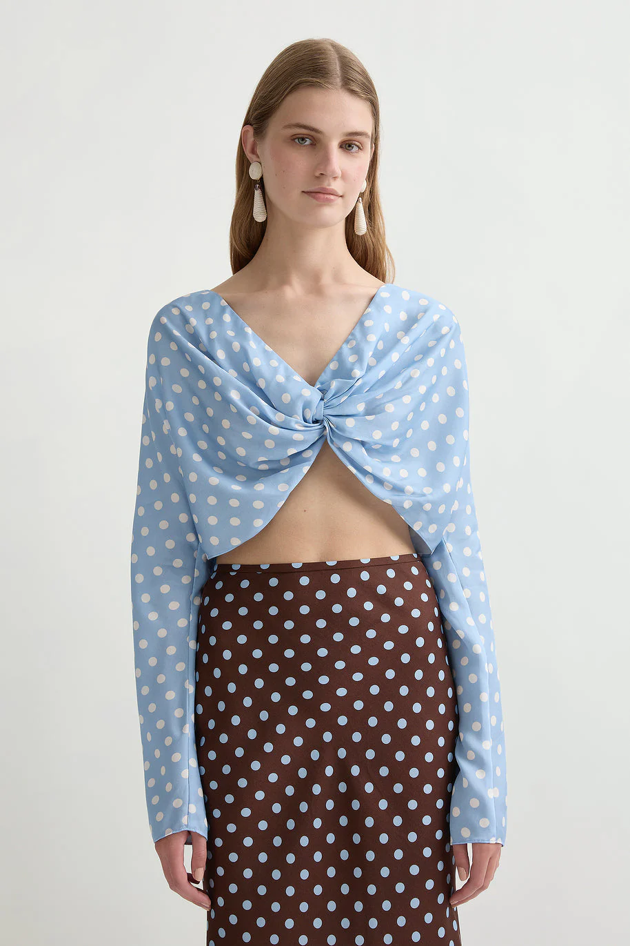 Posse - TILLIE TOP - BLUE POLKA DOT - Image 6