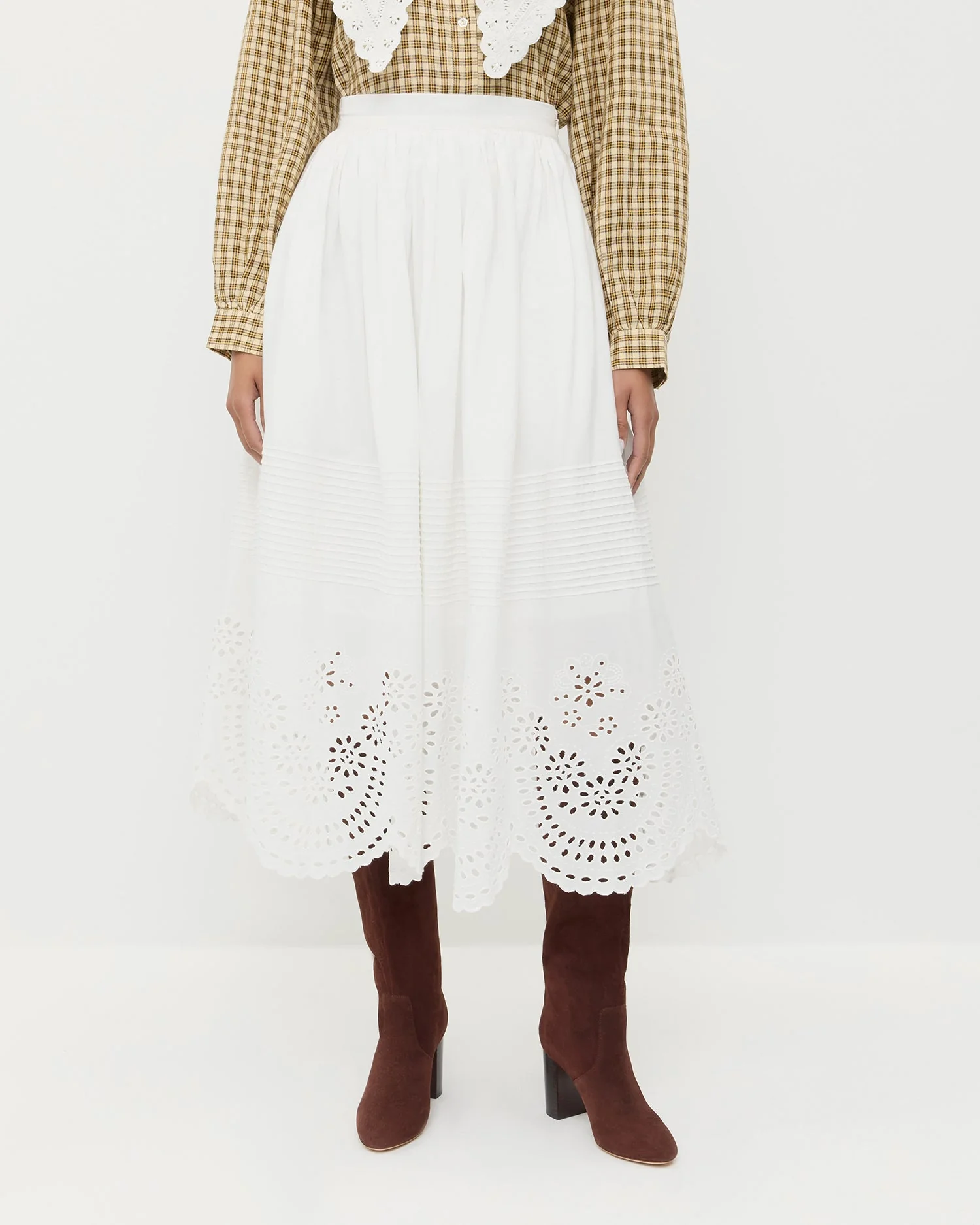 Loeffler Randall - Tinsley Broderie Skirt