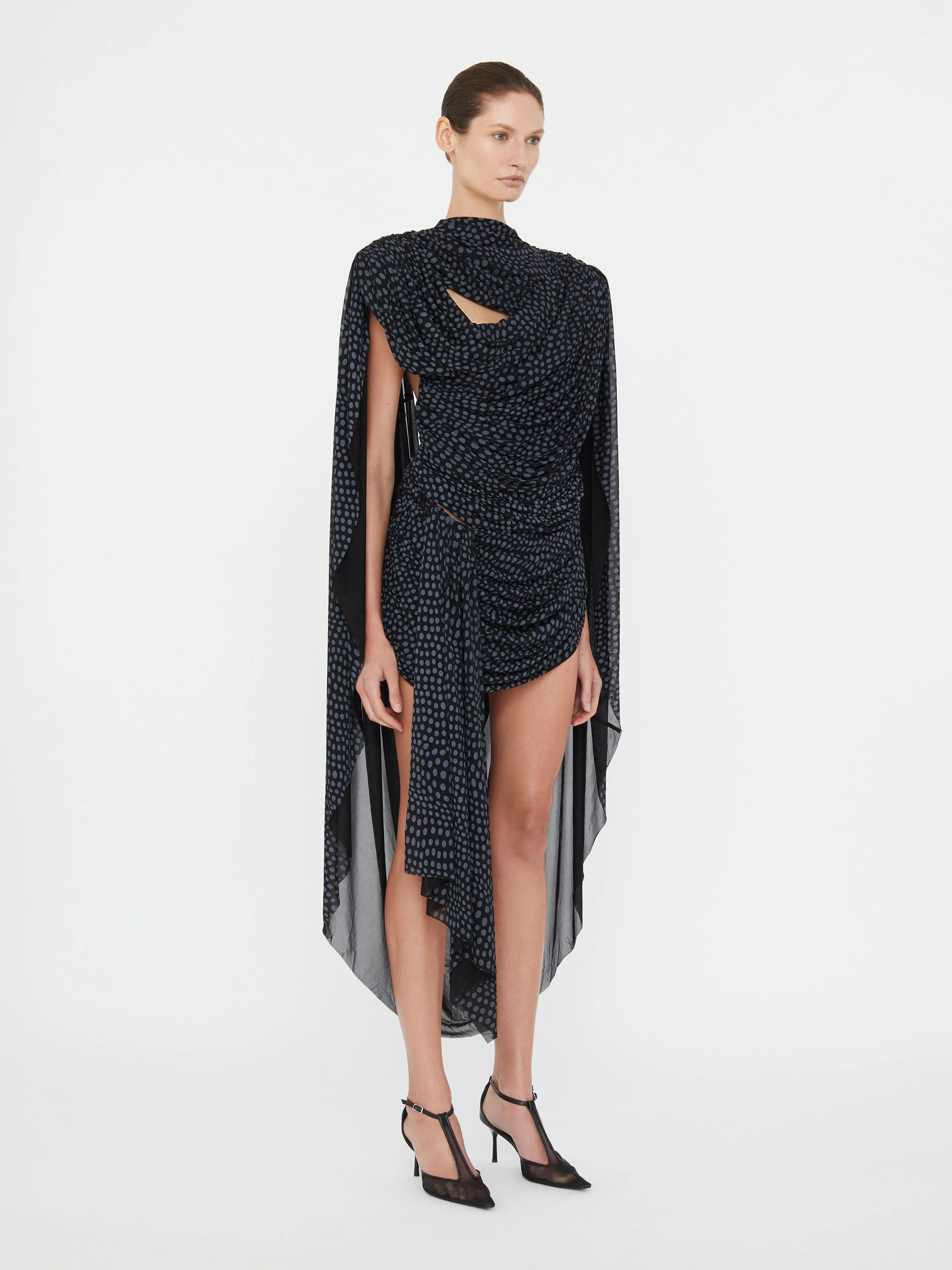 Christopher Esber - Torrent Draped Mini Dress - Image 3