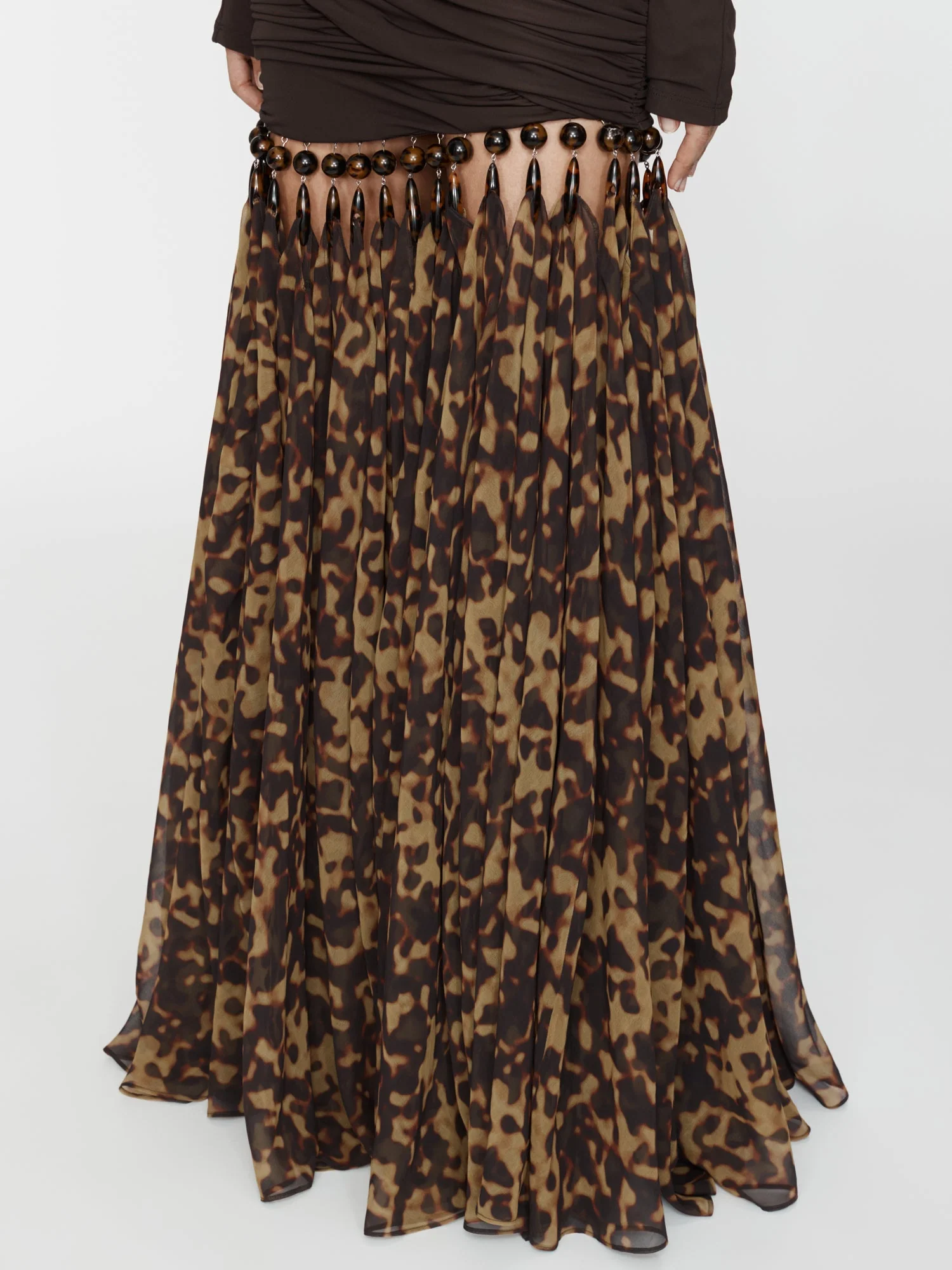 Christopher Esber - Tortoiseshell Droplet Jersey Gown - Image 6