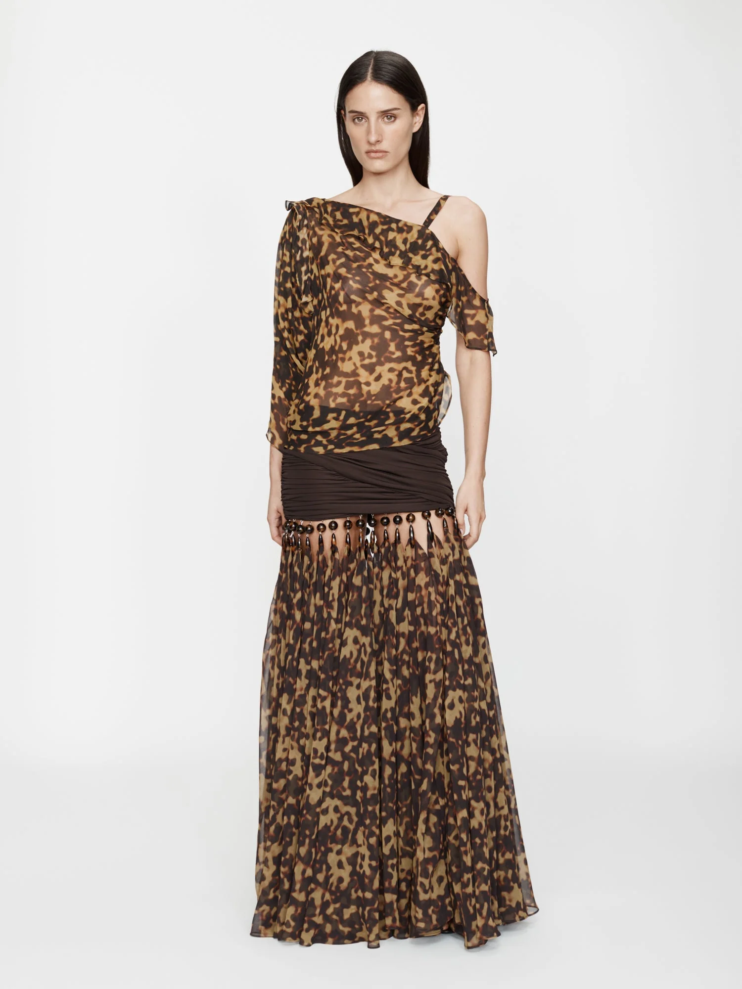 Christopher Esber - Tortoiseshell Droplet Jersey Skirt - Image 5