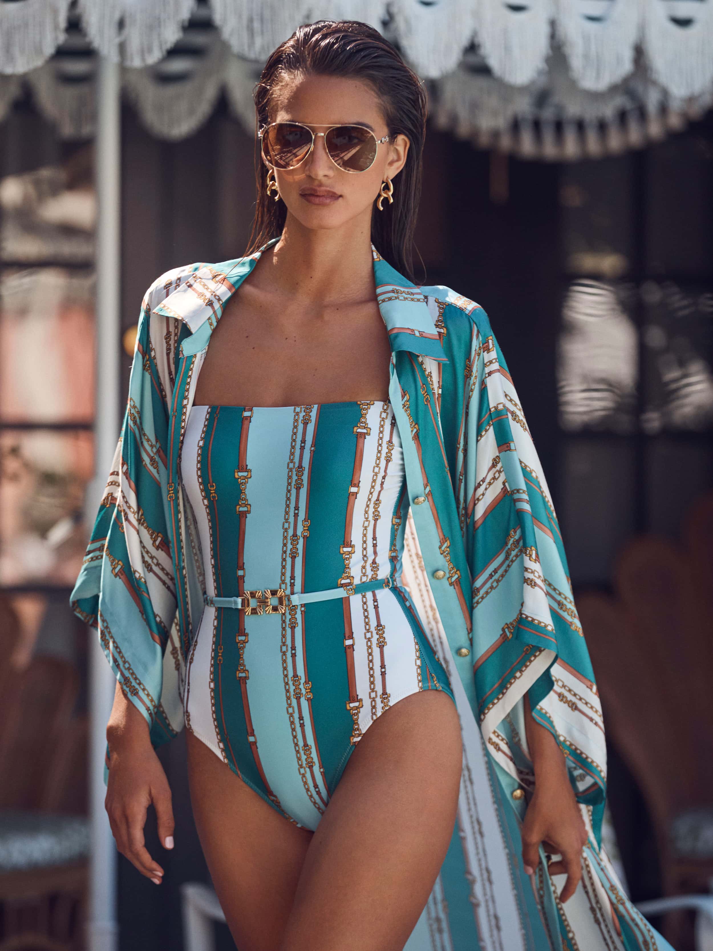 L'AGENCE - Tory Bandeau One - Piece Swimsuit - Image 8