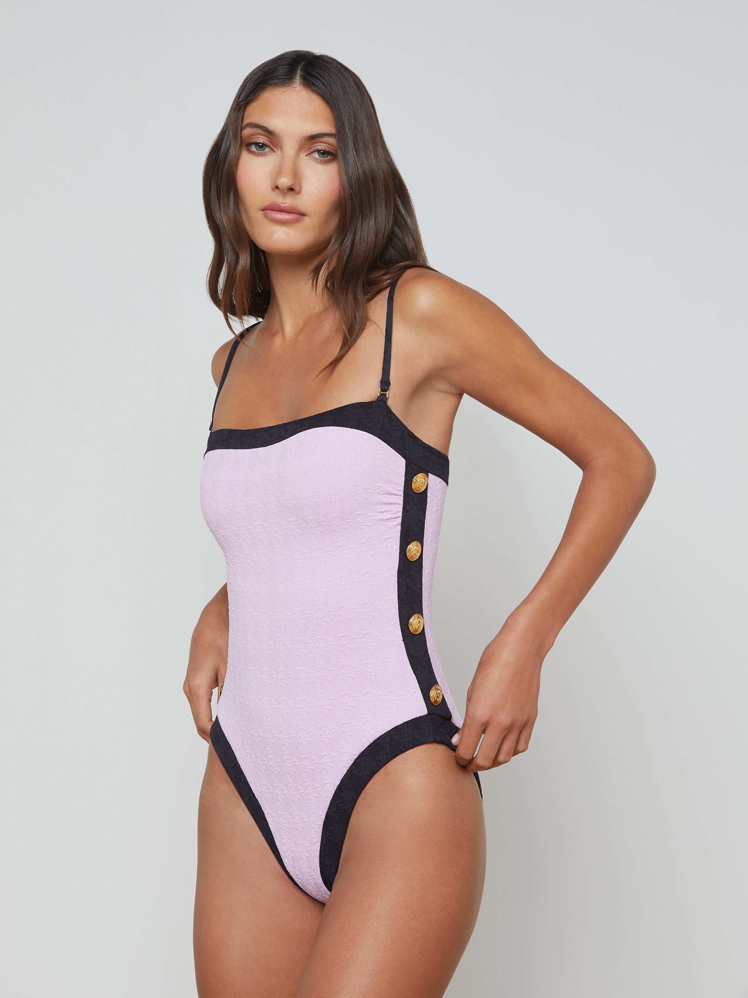 L'AGENCE - Tory Bandeau One - Piece Swimsuit - Image 3