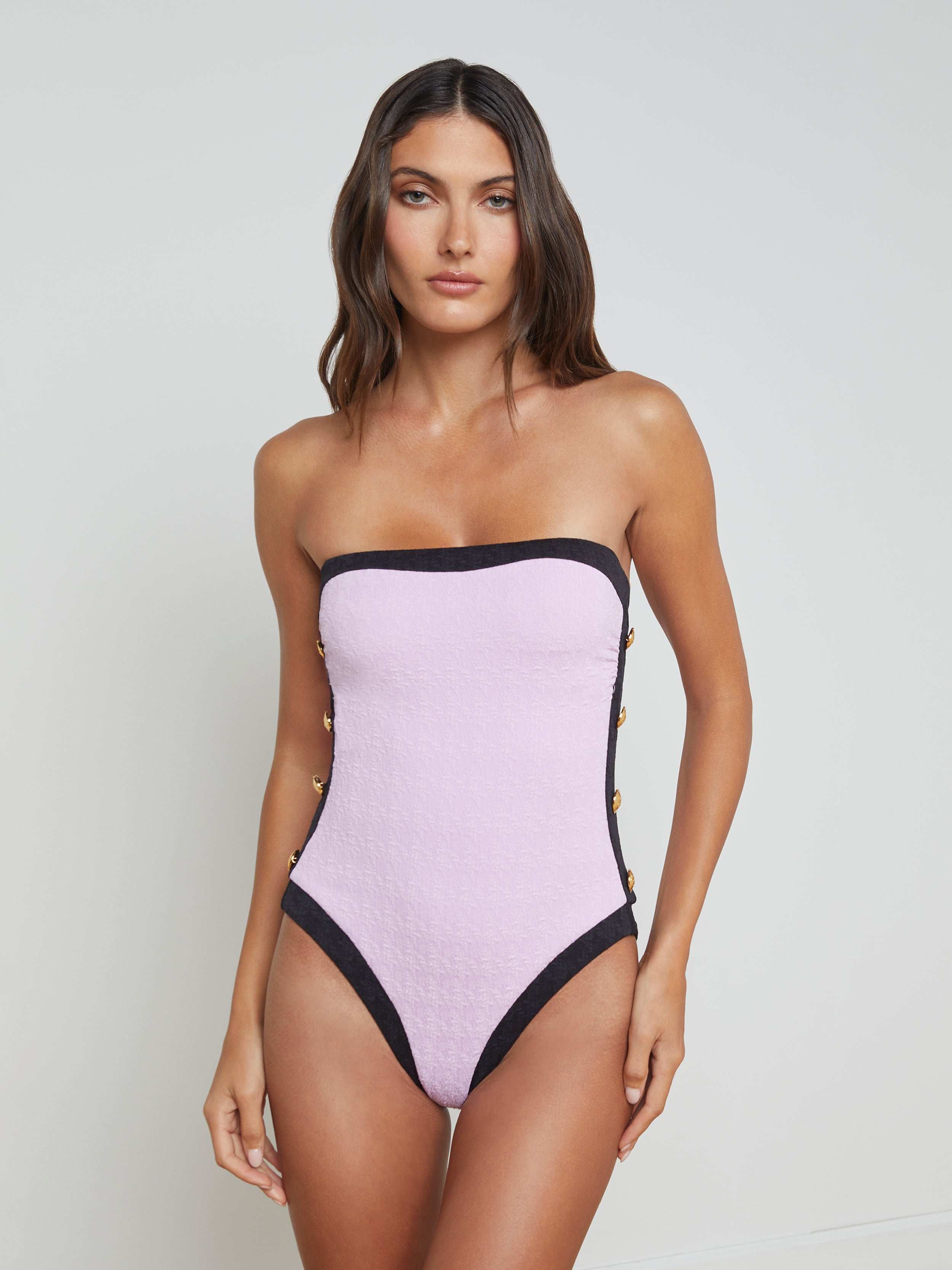 L'AGENCE - Tory Bandeau One - Piece Swimsuit - Image 6