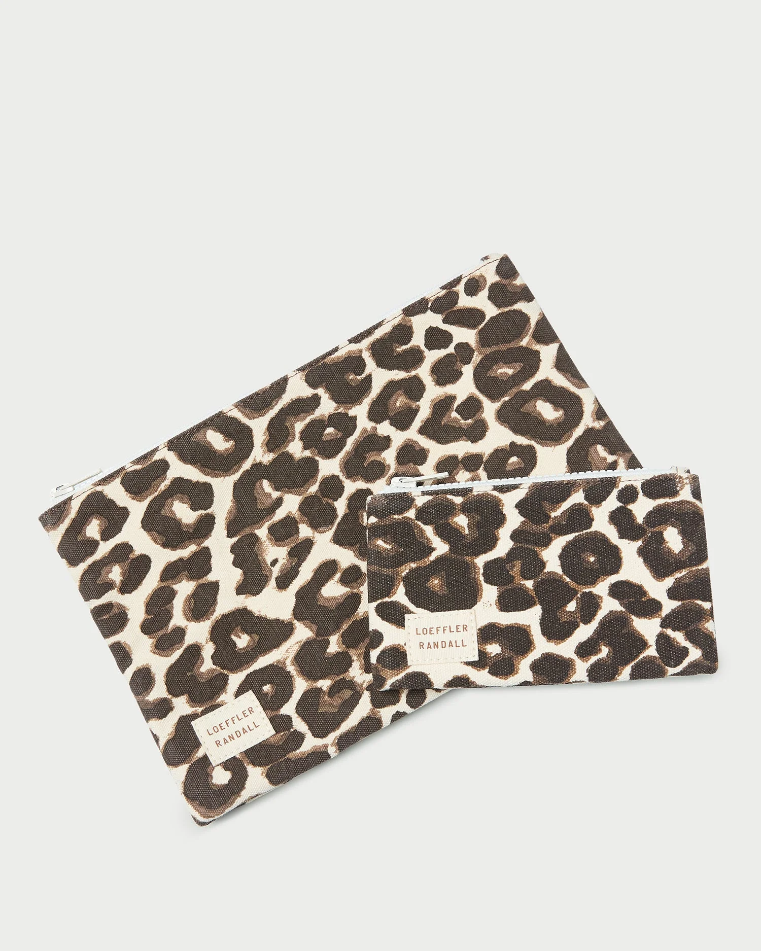 Loeffler Randall - Tracy Leopard Canvas Pouch Set - Image 2
