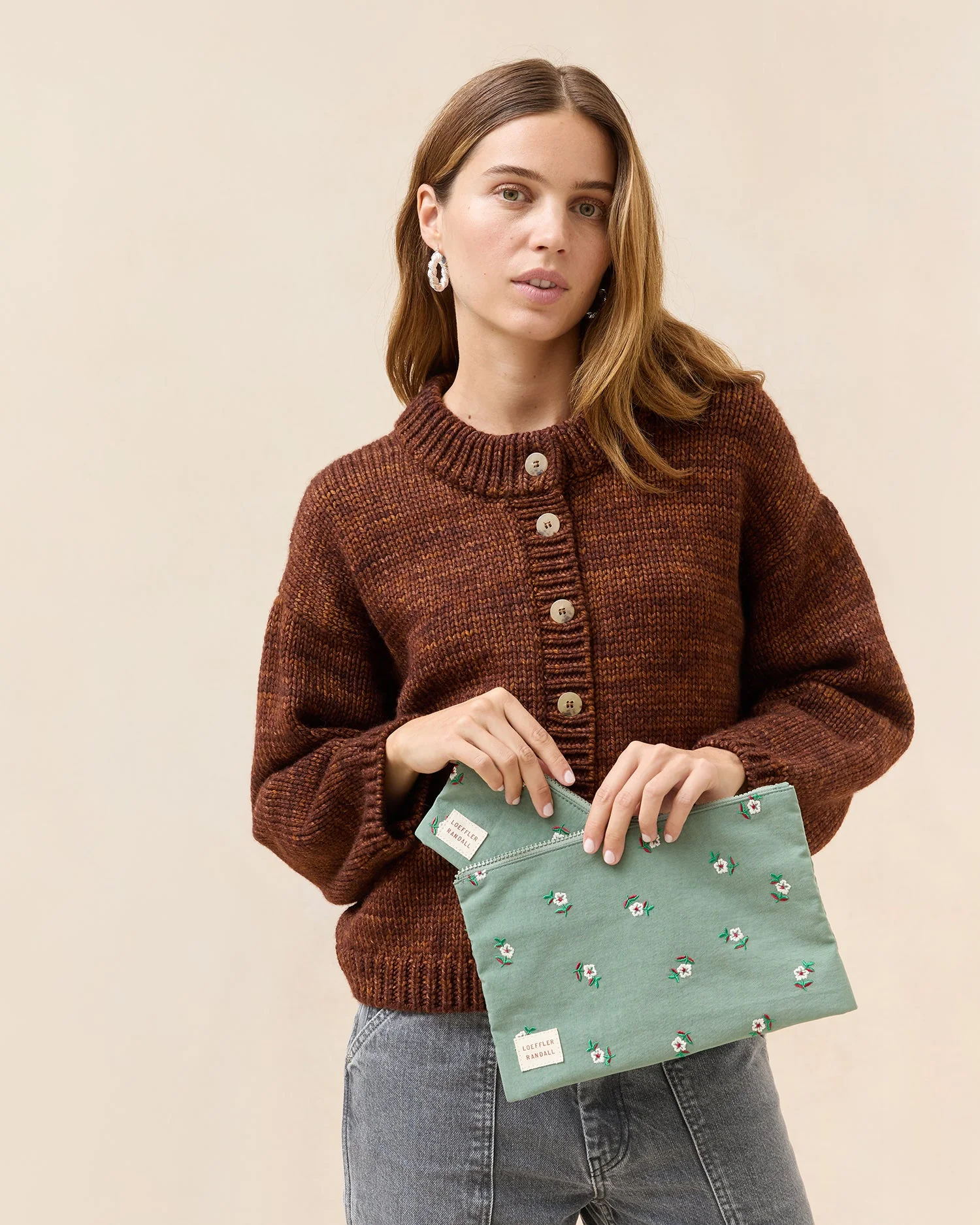 Loeffler Randall - Tracy Sage Floral Pouch Set - Image 3