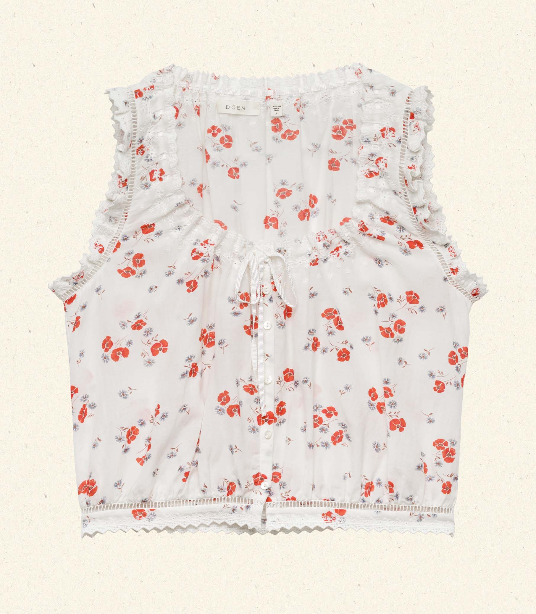 DÔEN - TRAVELER TOP -- POPPY FIELD - Image 6