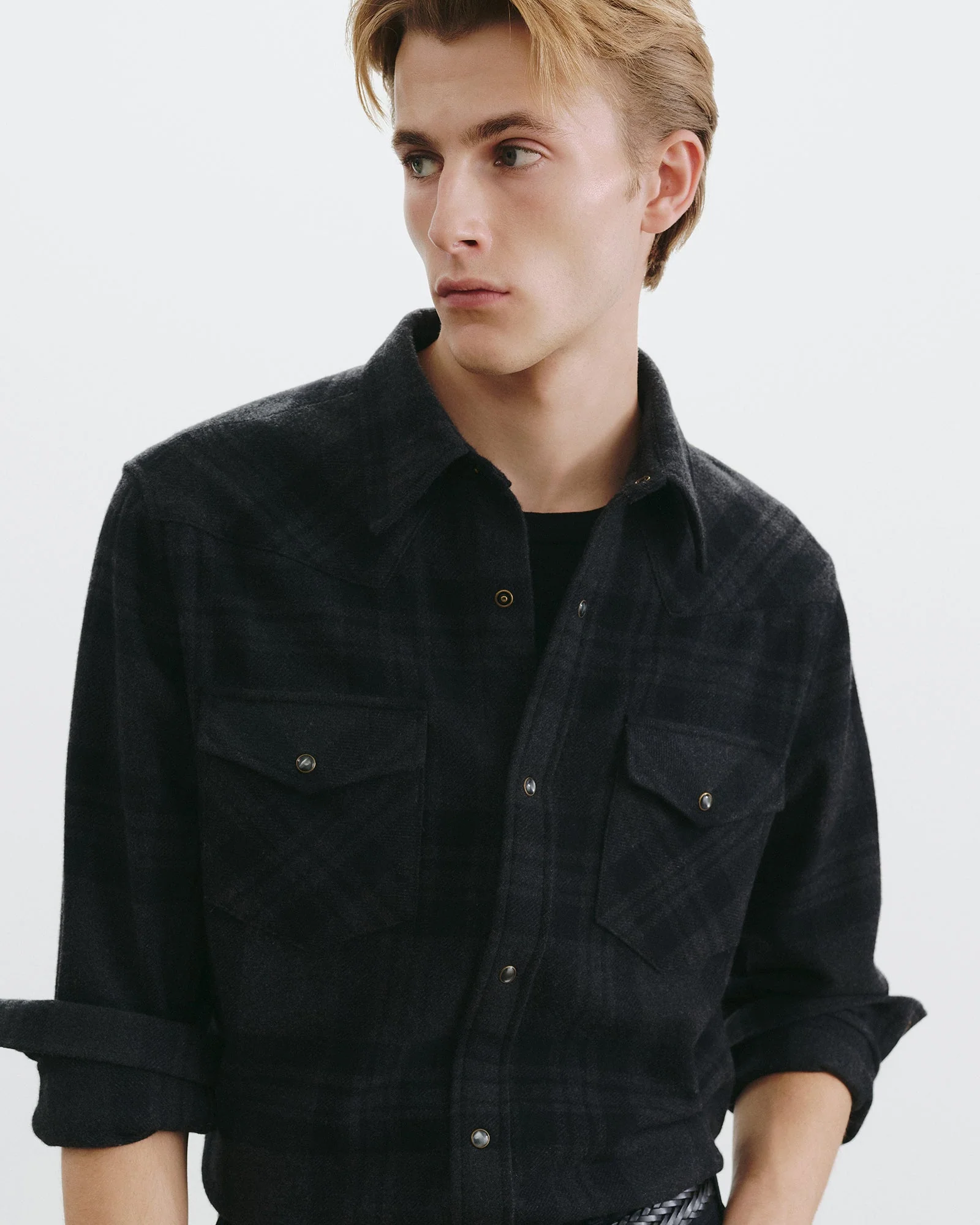 Nili Lotan - TRAVIS CASHMERE BUTTON UP - Image 3