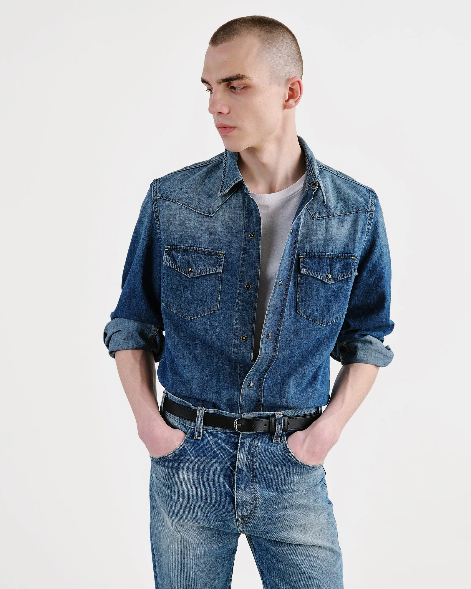 Nili Lotan - TRAVIS DENIM SHIRT - Image 7