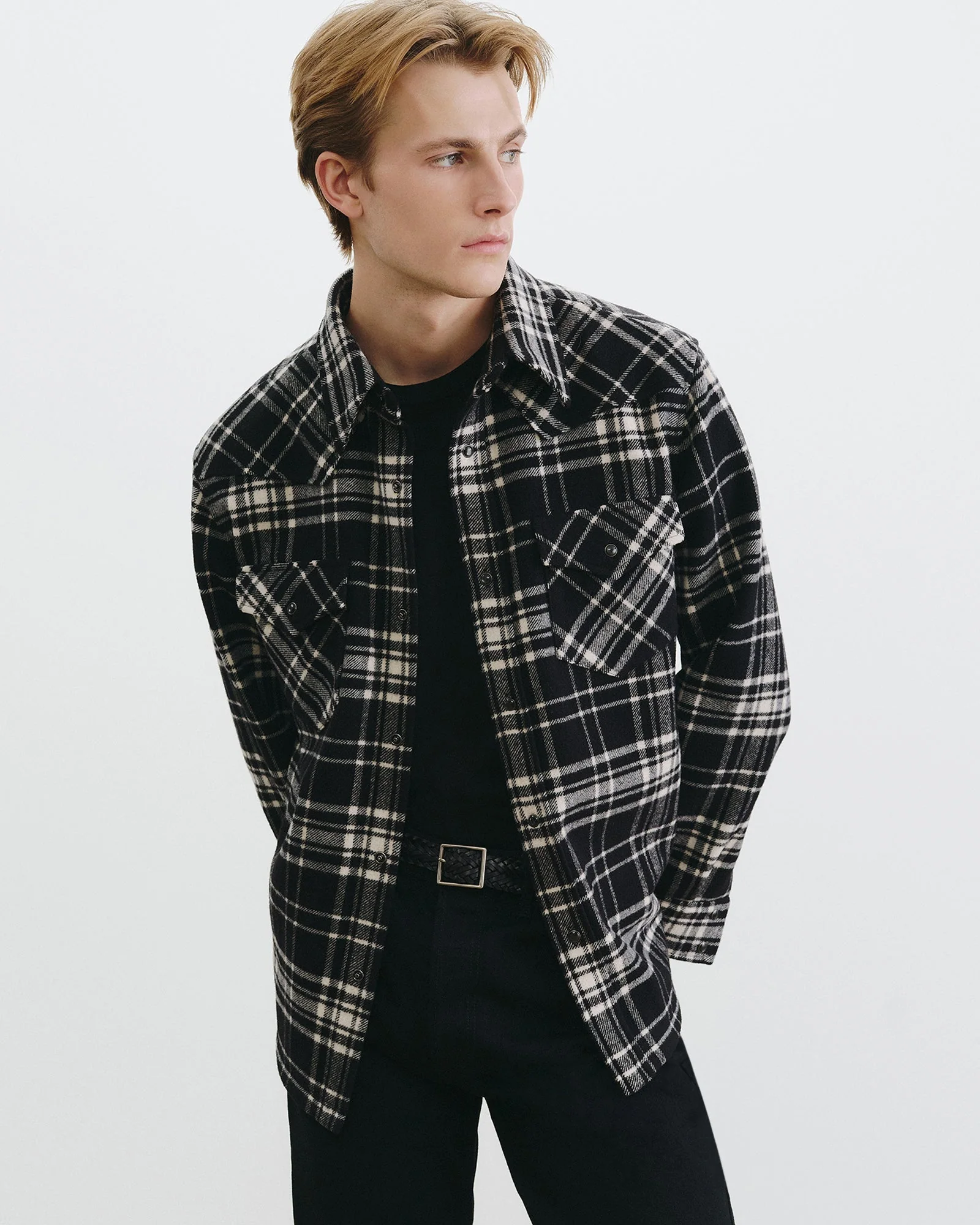 Nili Lotan - TRAVIS WOOL SHIRT JACKET - Image 4