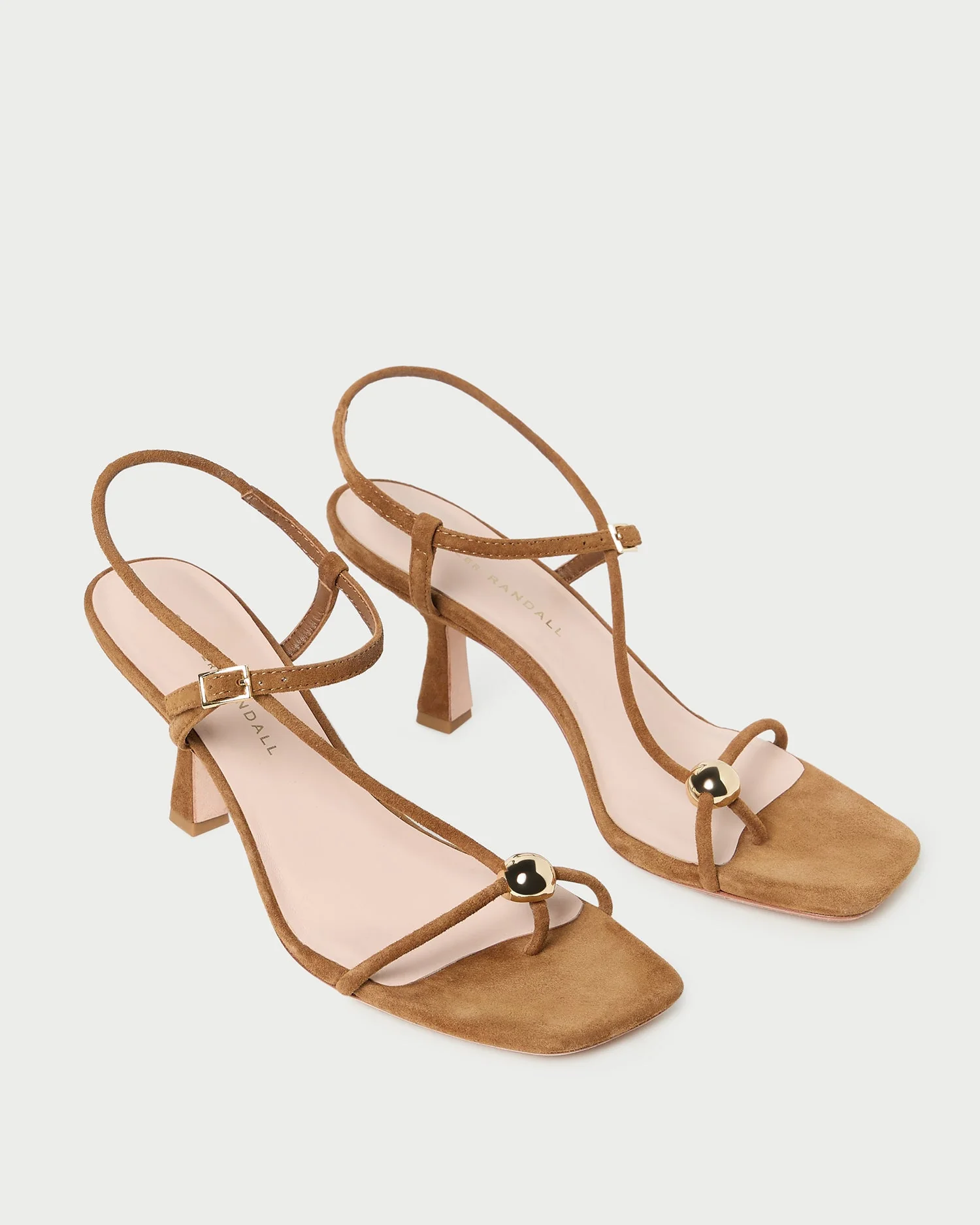 Loeffler Randall - Triana Cacao Suede Mid - Heel Sandal - Image 3