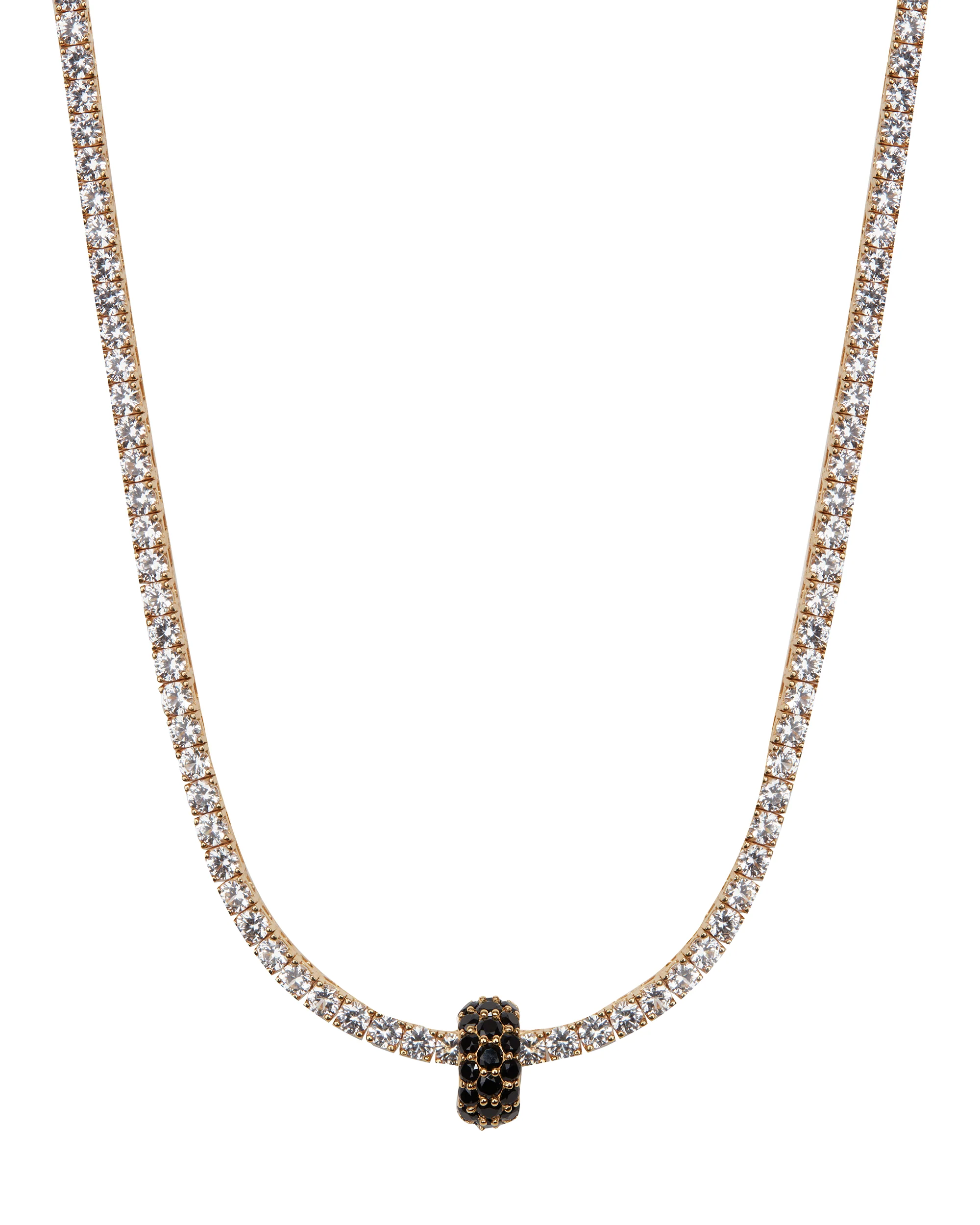 Dorsey - THREE - ROW RIVIÈRE PENDANT IN NANO BLACK ONYX