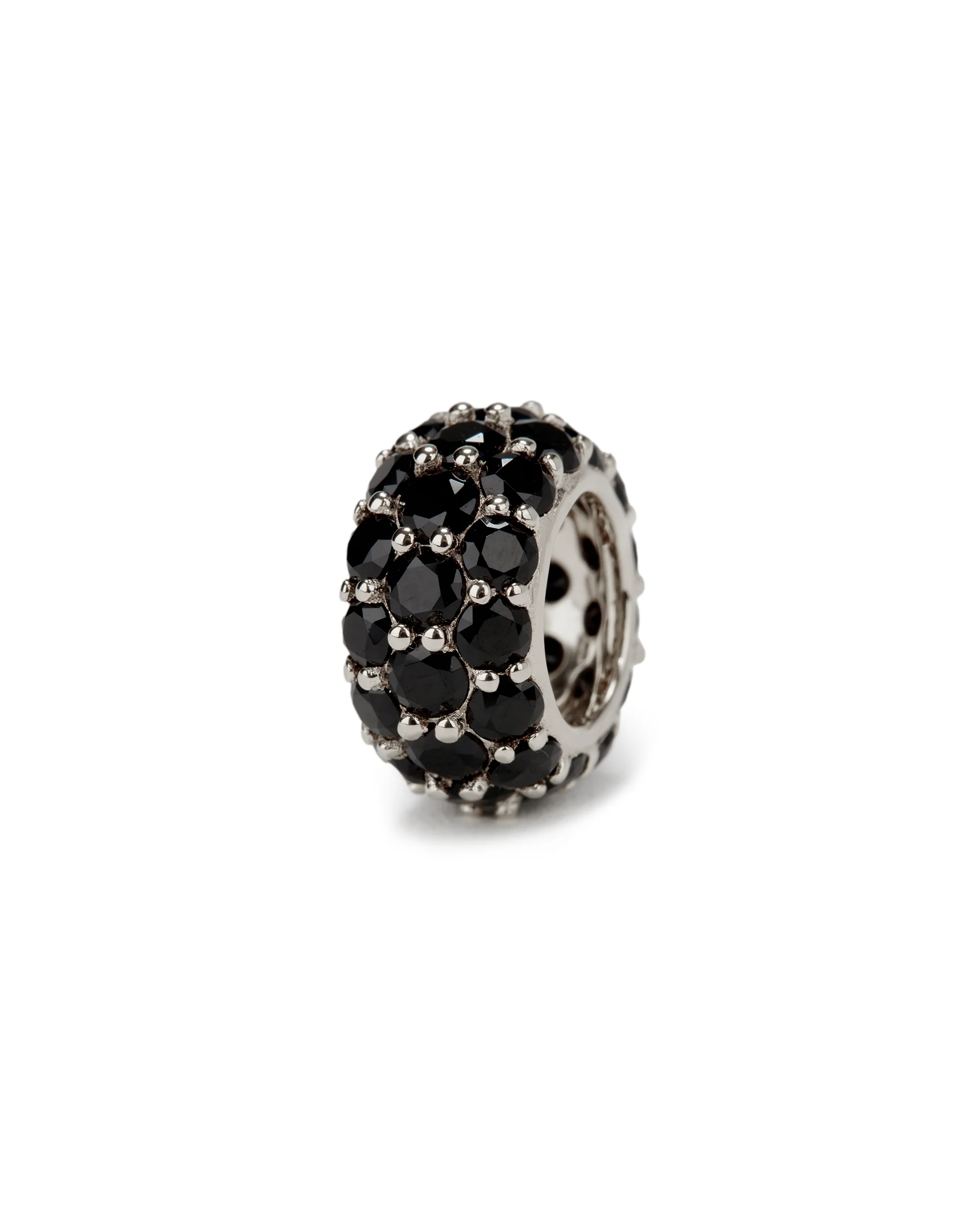 Dorsey - THREE - ROW RIVIÈRE PENDANT, NANO BLACK ONYX, SILVER - Image 2