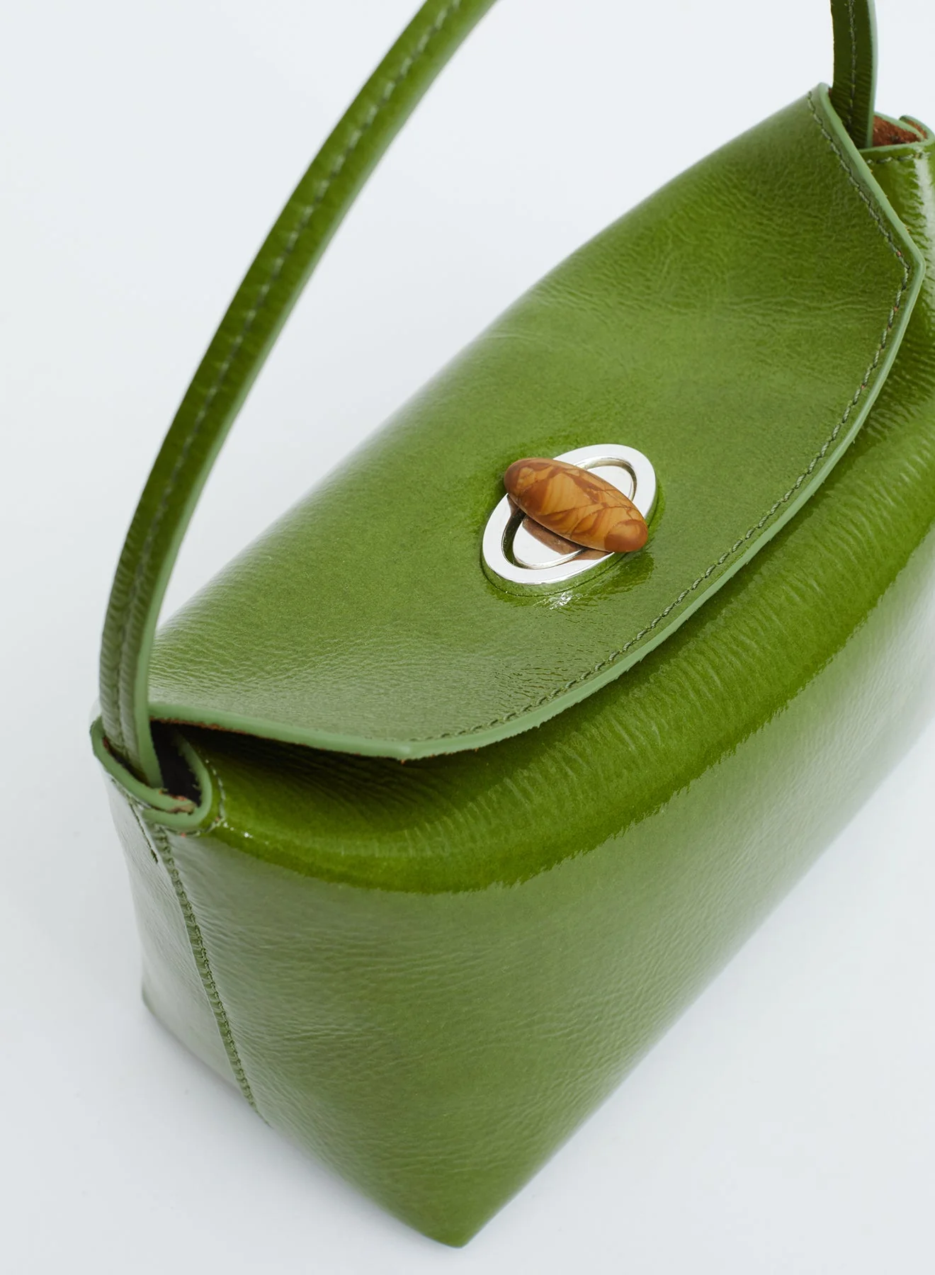 Christopher Esber - Turnlock Patent Mini Shoulder Bag - Image 2
