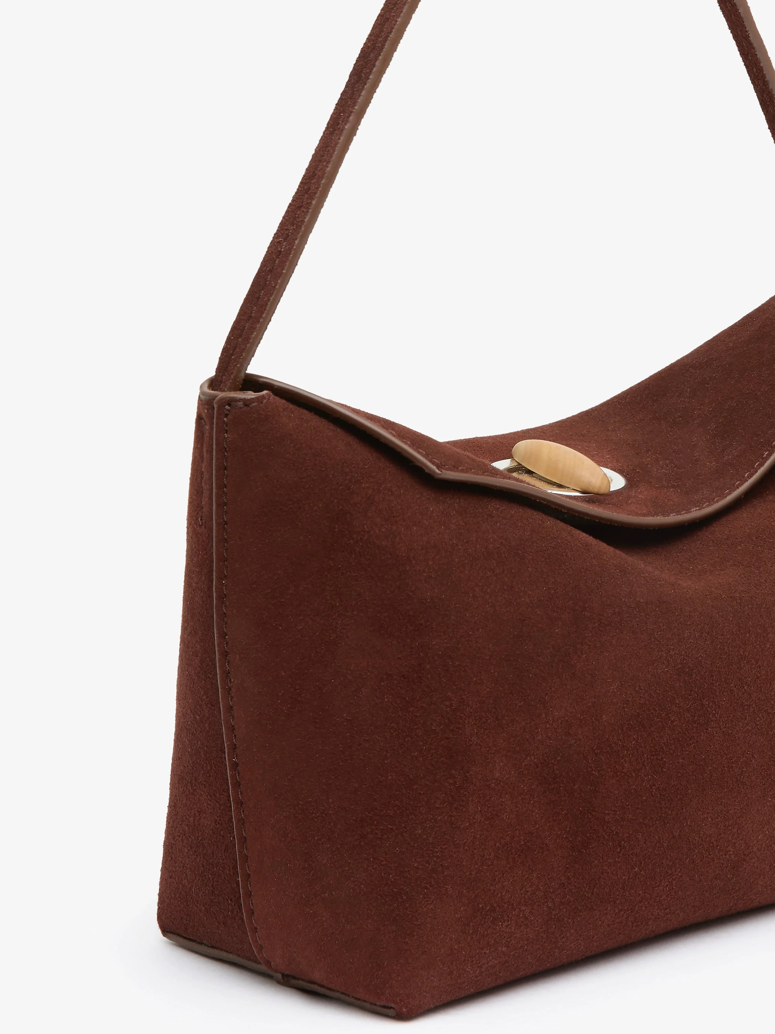 Christopher Esber - Turnlock Suede Mini Shoulder Bag - Image 2