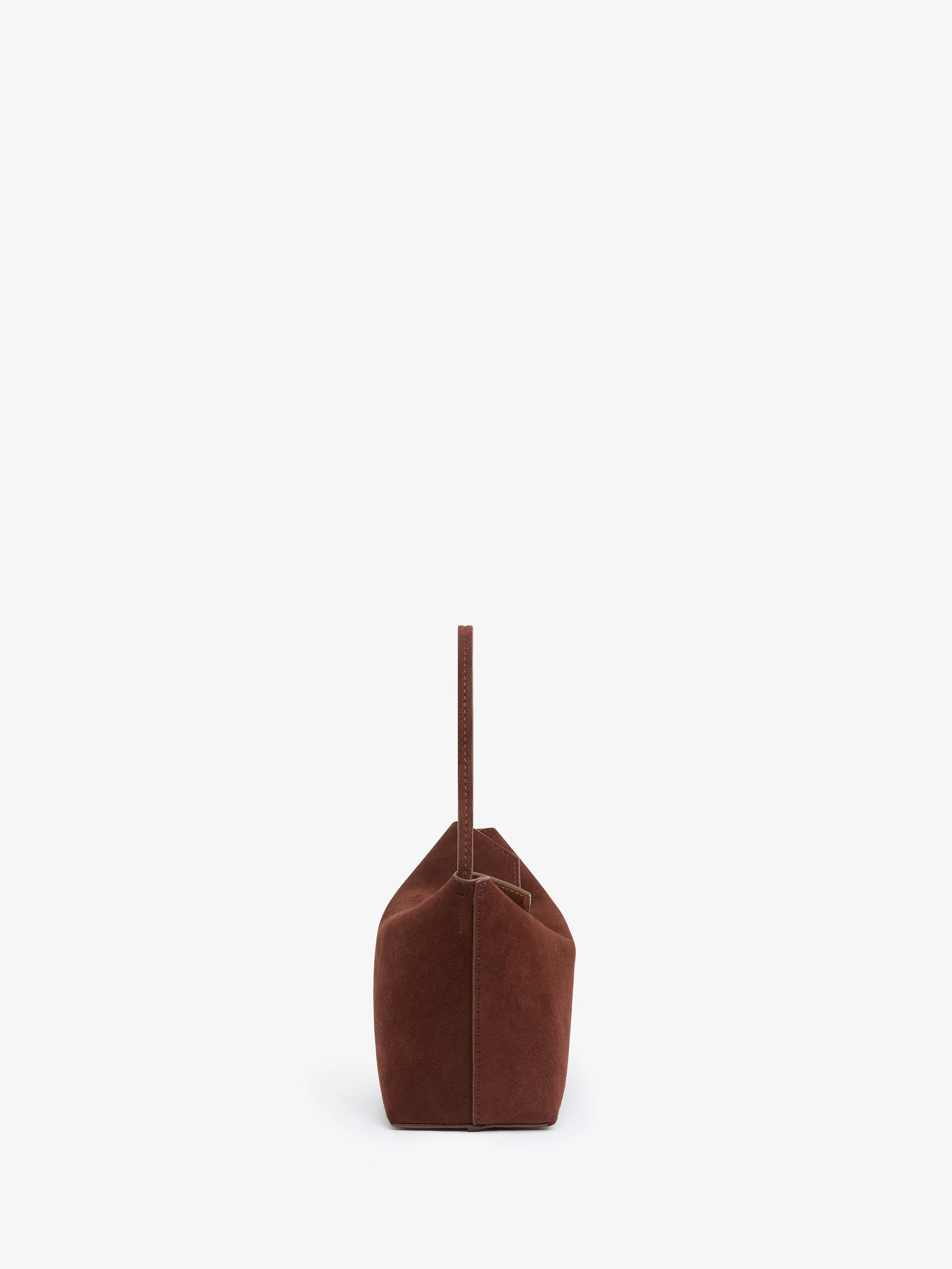 Christopher Esber - Turnlock Suede Mini Shoulder Bag - Image 4