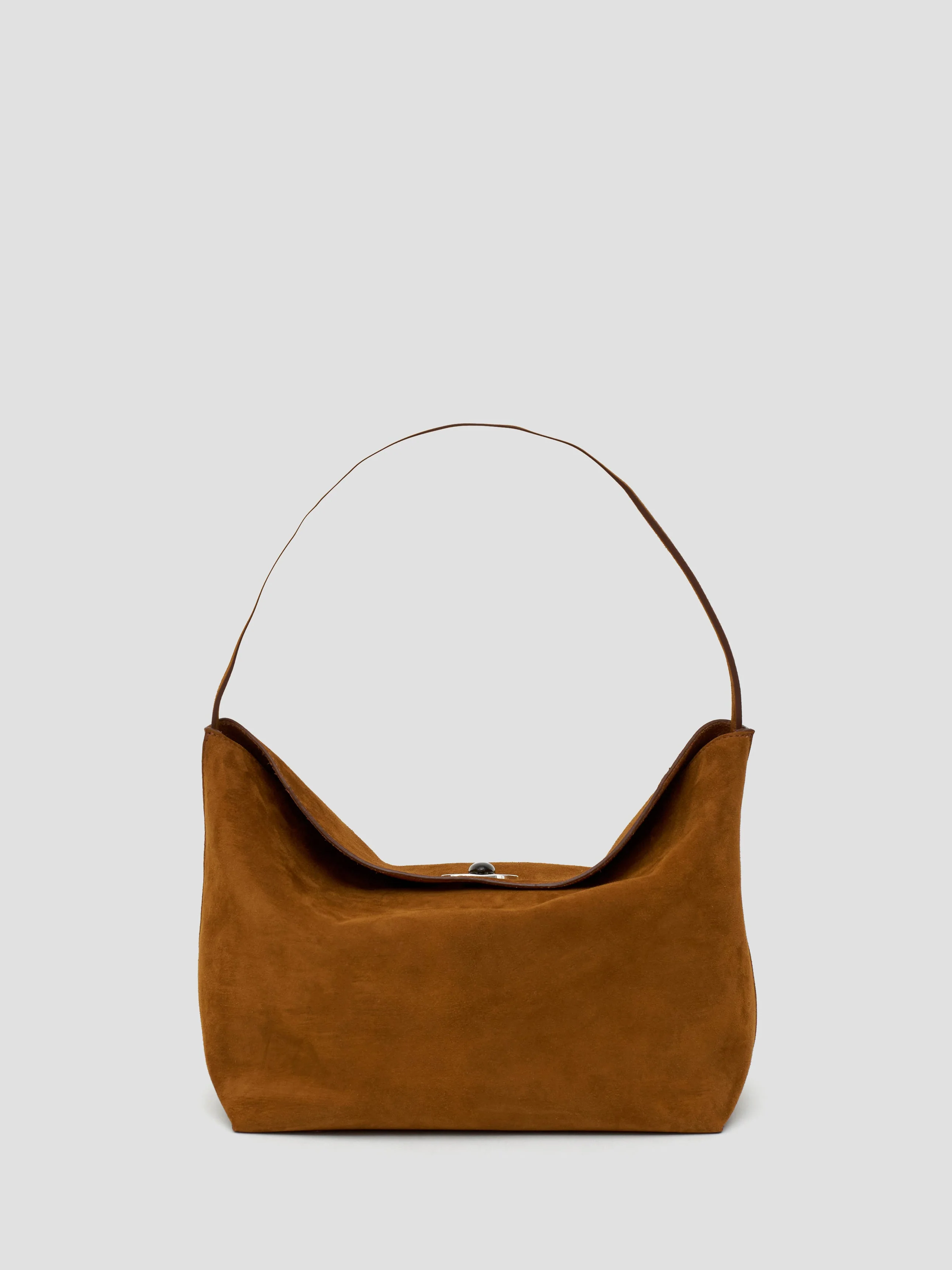 Christopher Esber - Turnlock Suede Shoulder Bag