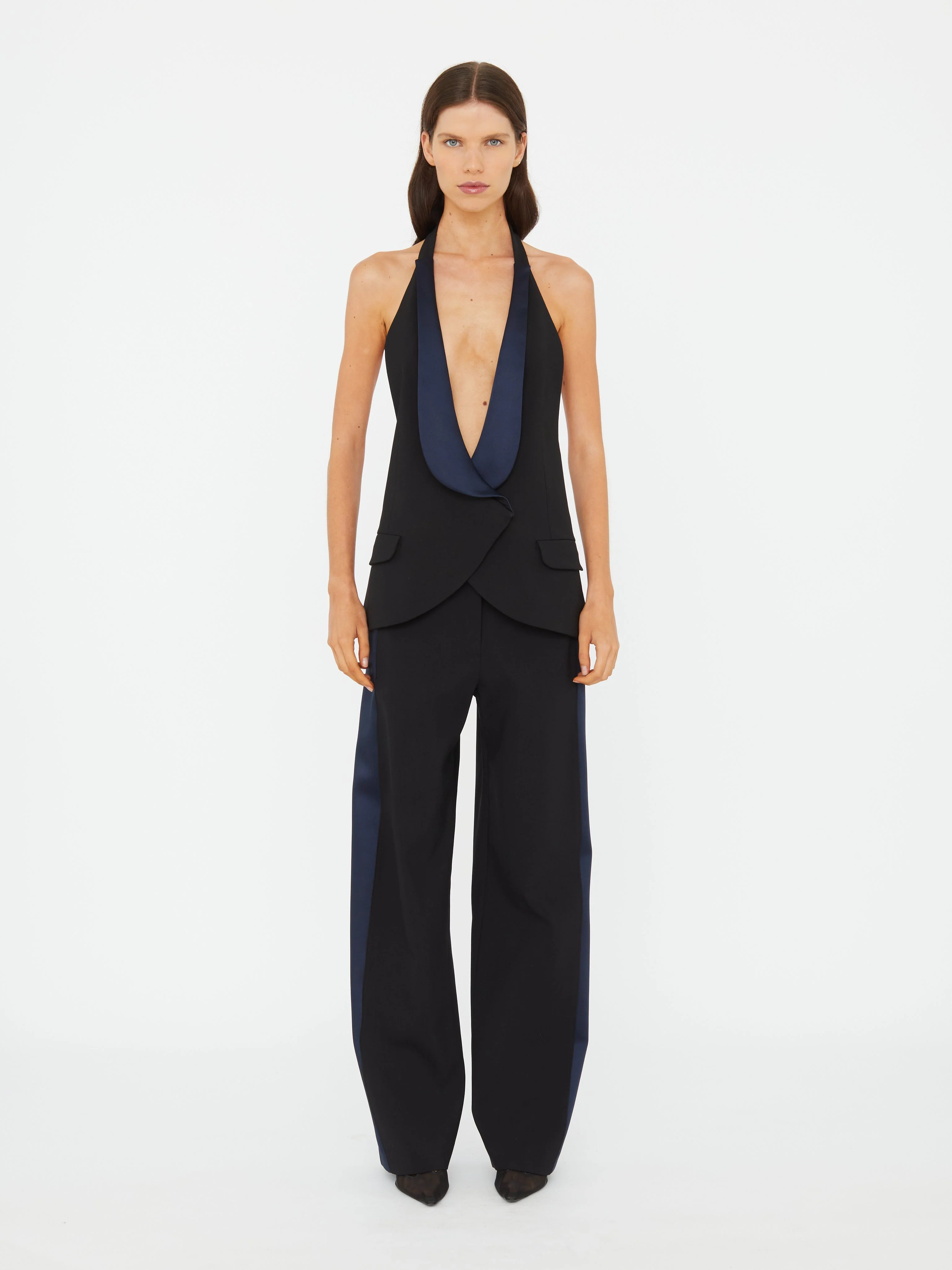 Christopher Esber - Tuxedo Contrast Wool Vest - Image 2