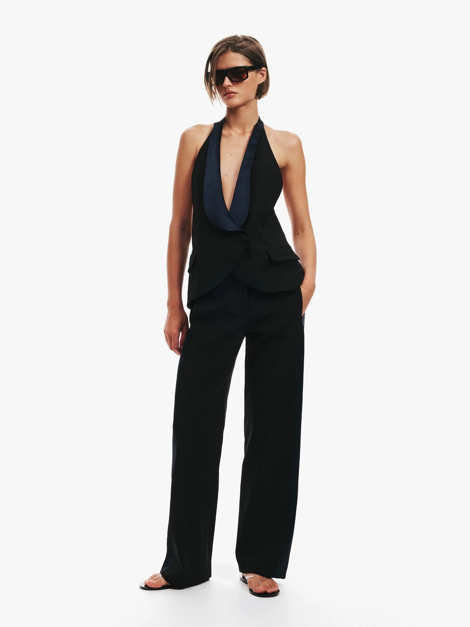 Christopher Esber - Tuxedo Contrast Wool Vest - Image 8