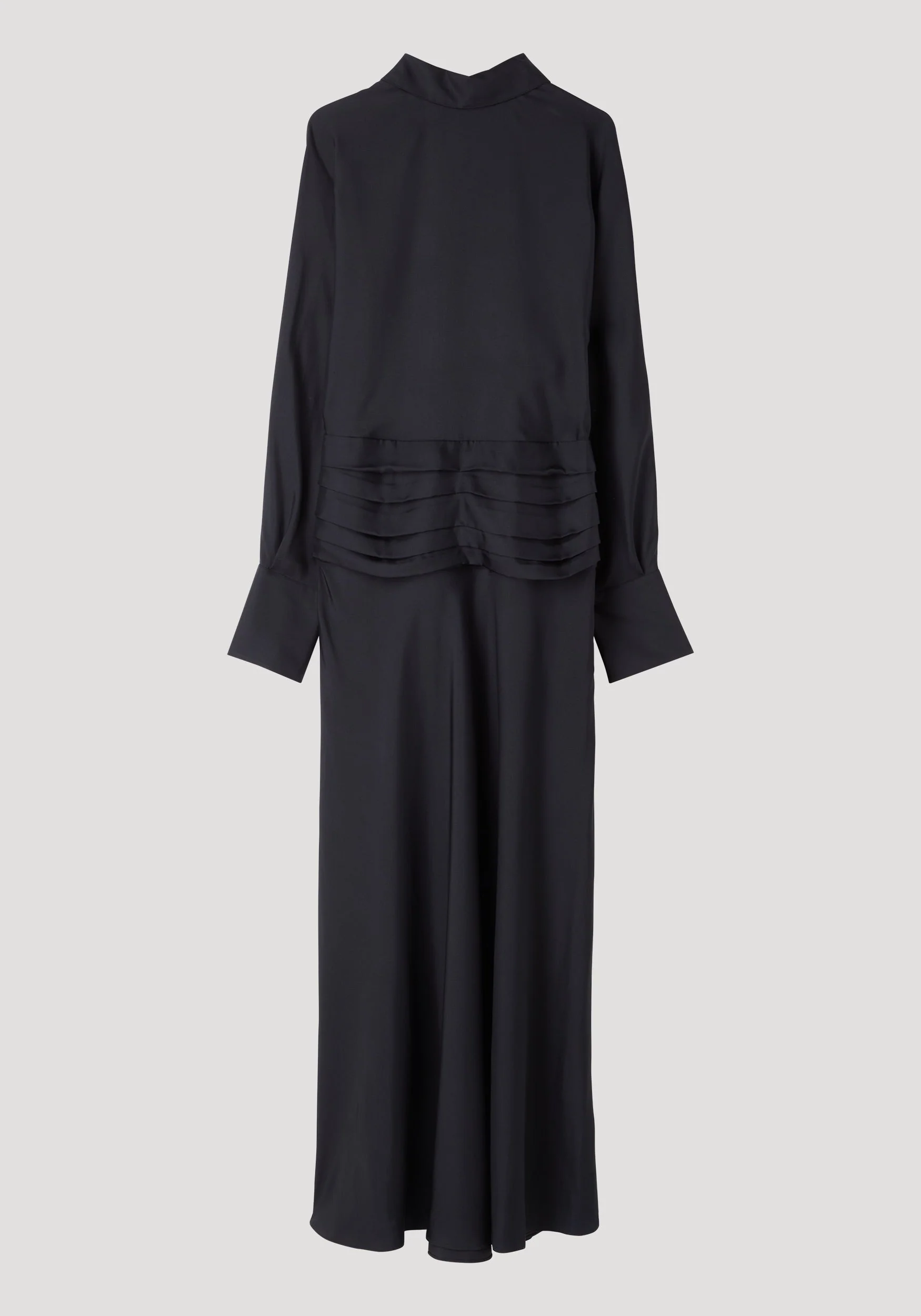 ROHE - Tuxedo silk dress | black - Image 6