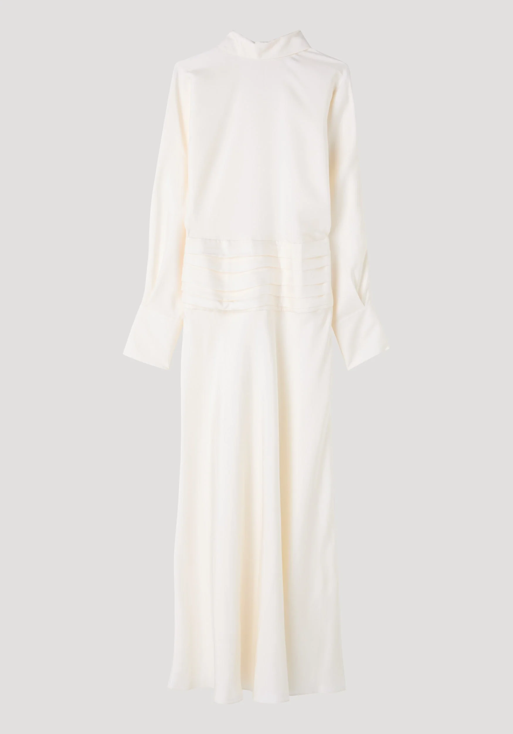 ROHE - Tuxedo silk dress | cream - Image 6
