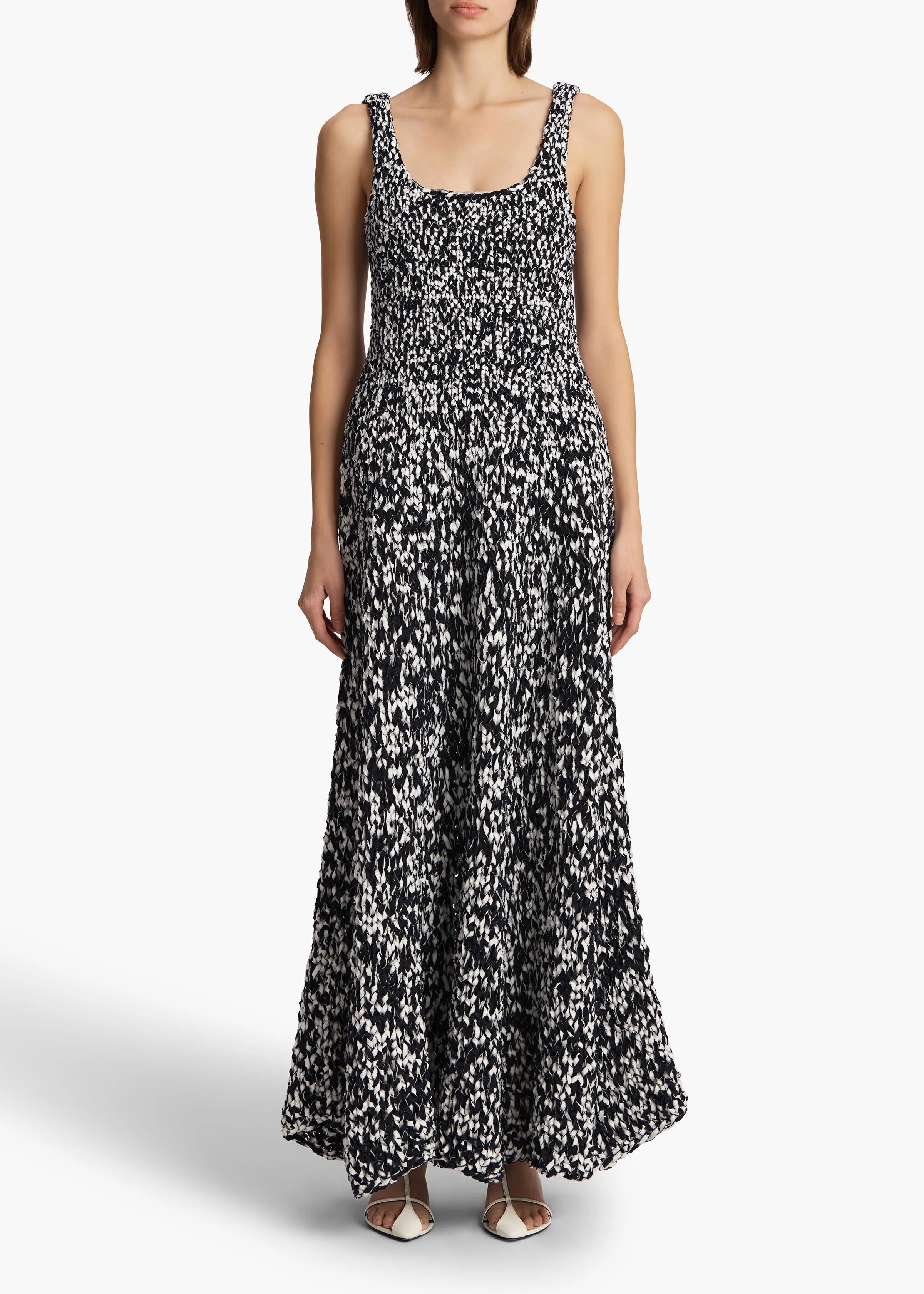 Khaite - Twigs Dress in Glaze and Midnight - Image 3
