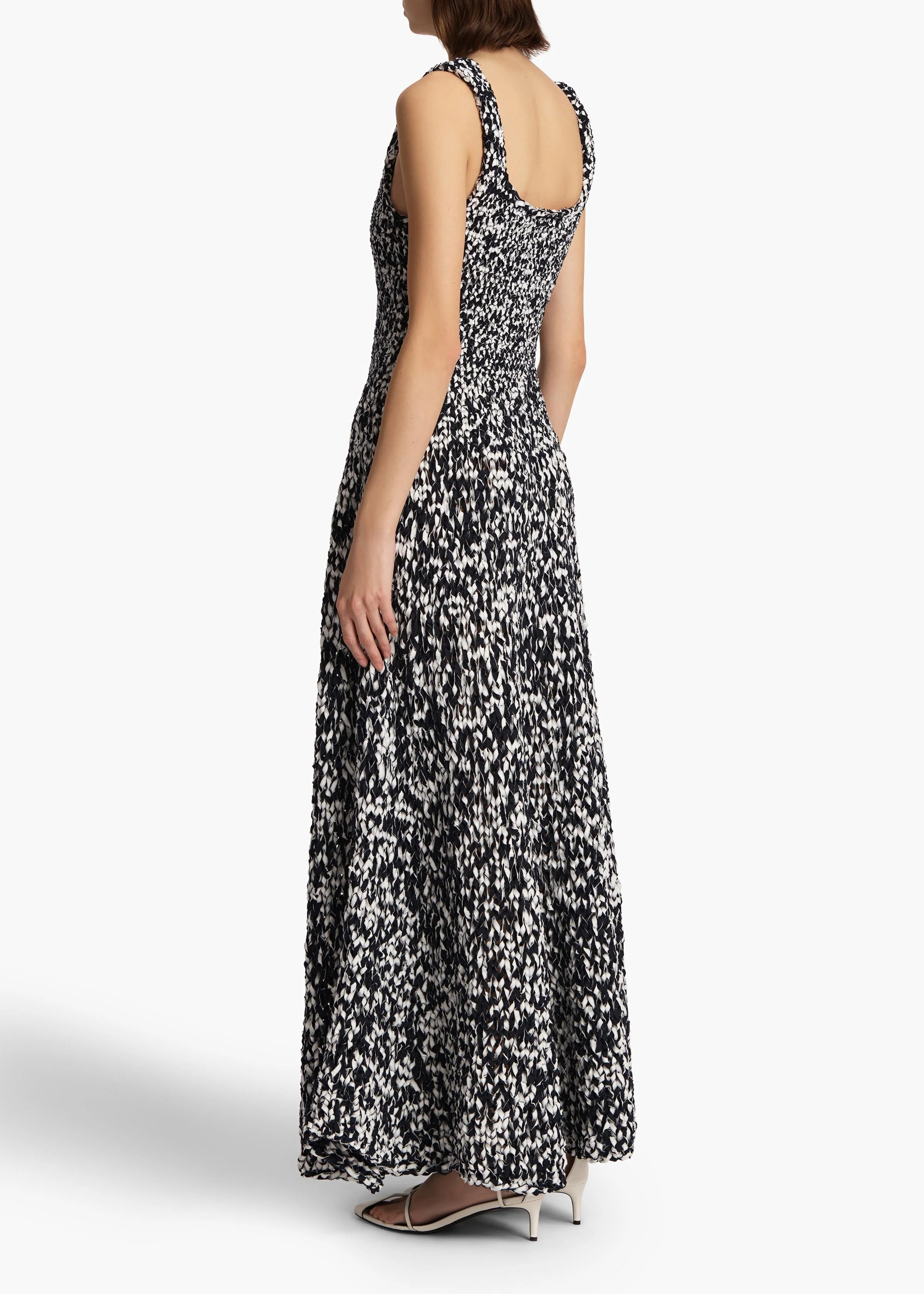 Khaite - Twigs Dress in Glaze and Midnight - Image 4