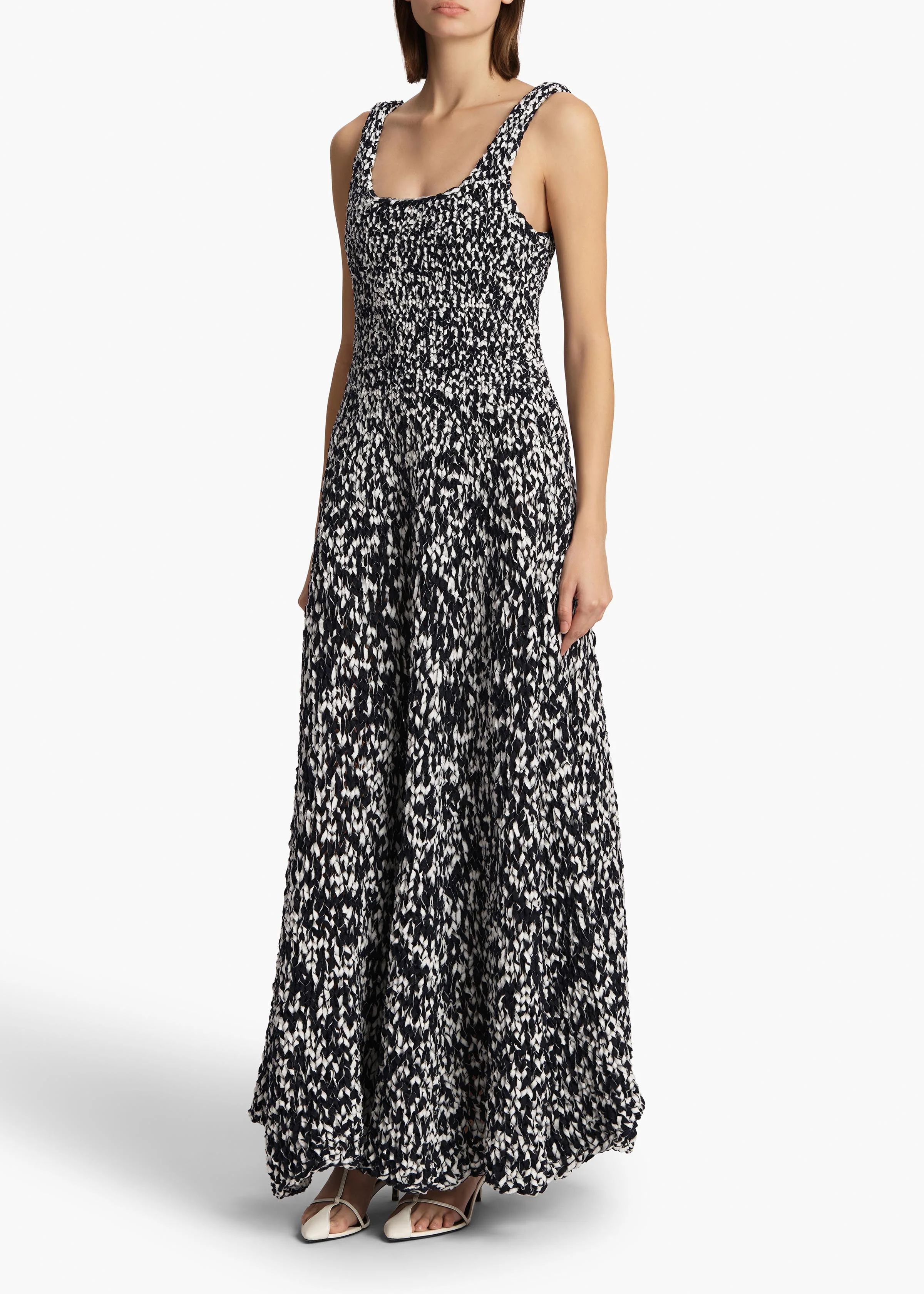 Khaite - Twigs Dress in Glaze and Midnight - Image 9
