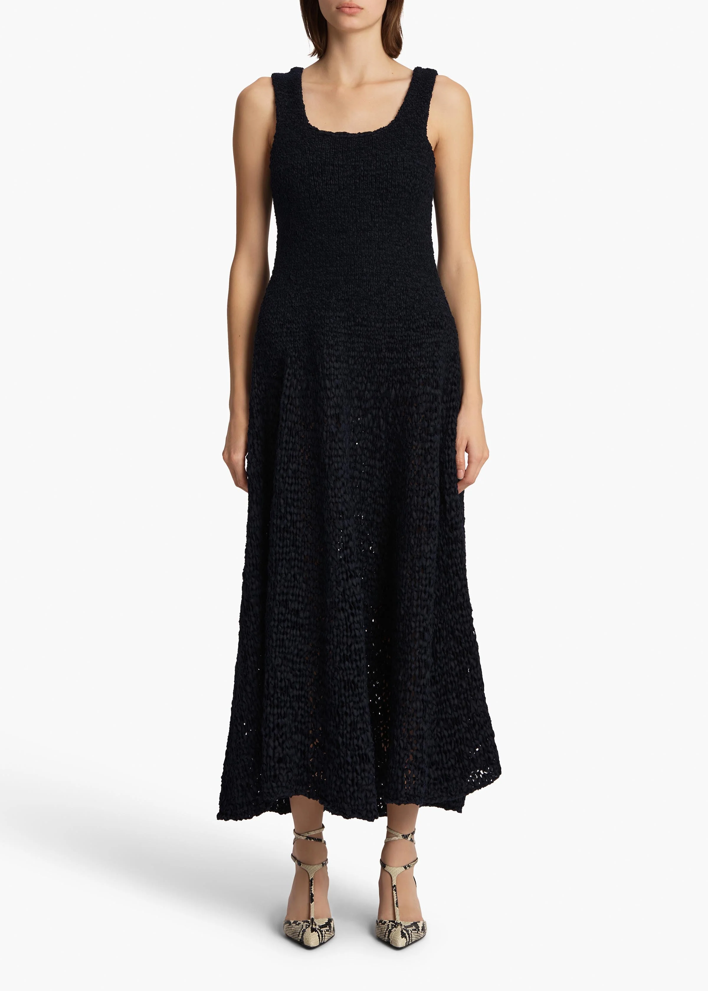 Khaite - Twigs Dress in Midnight - Image 3