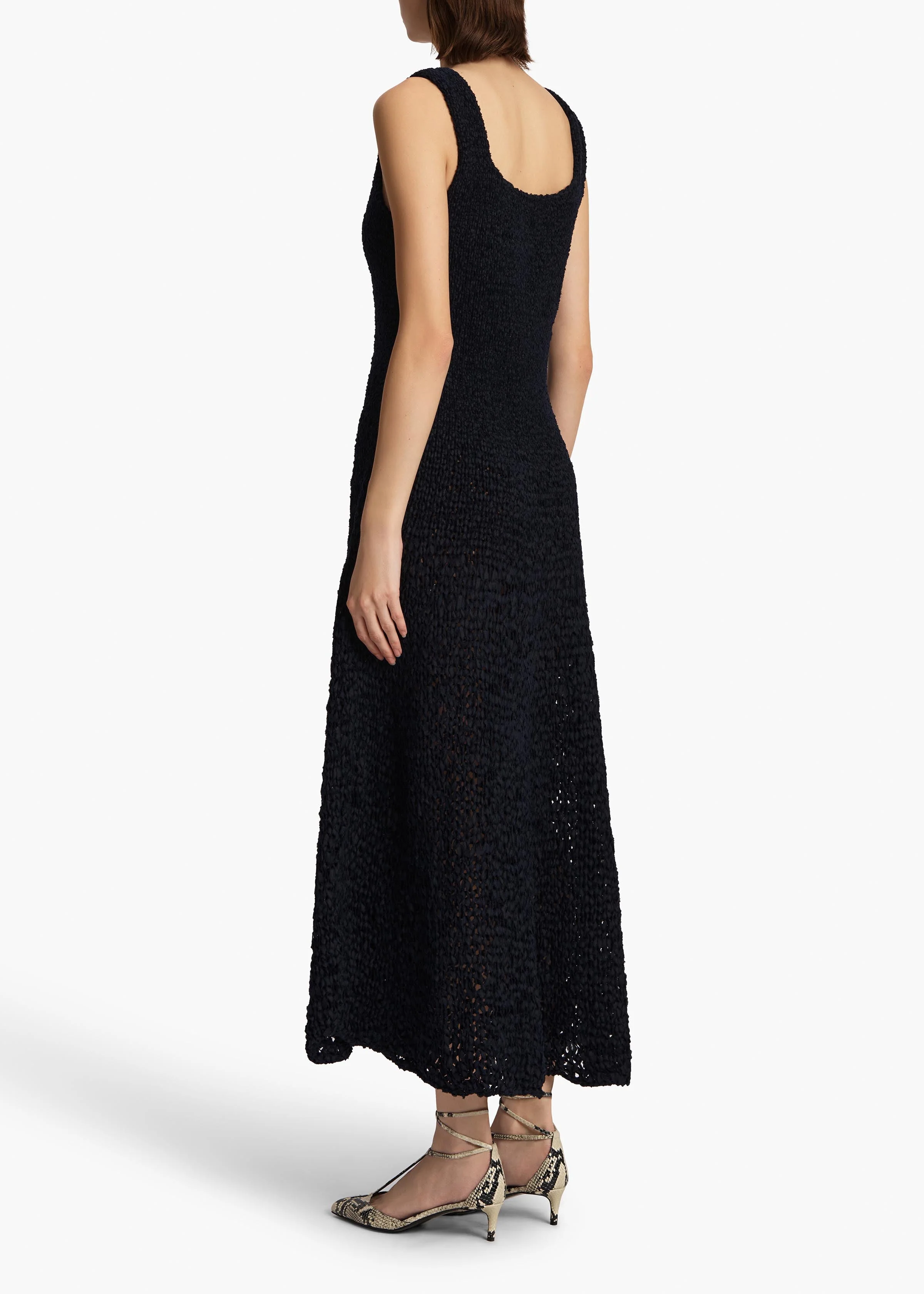 Khaite - Twigs Dress in Midnight - Image 4