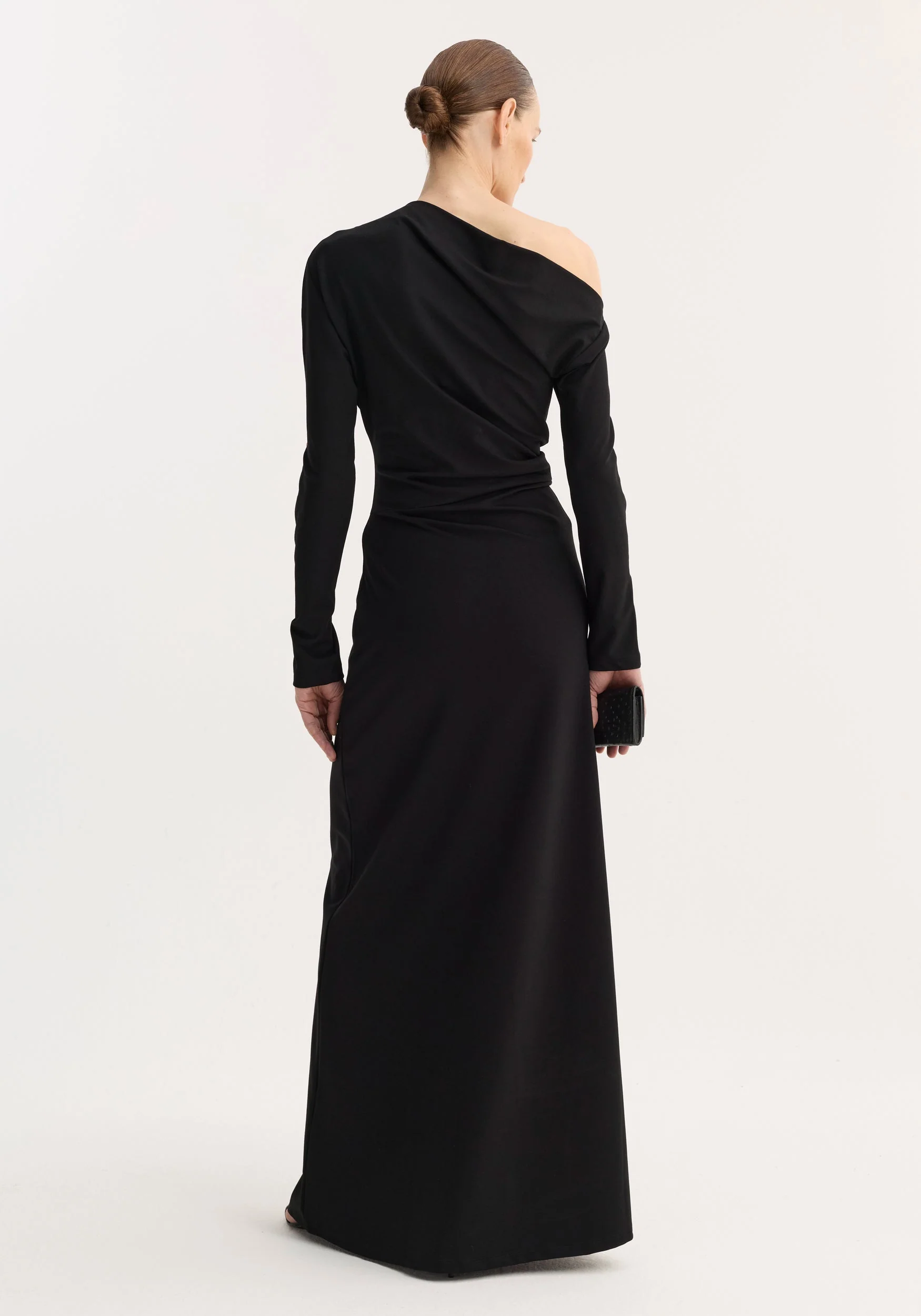 ROHE - Twisted jersey dress | black - Image 5