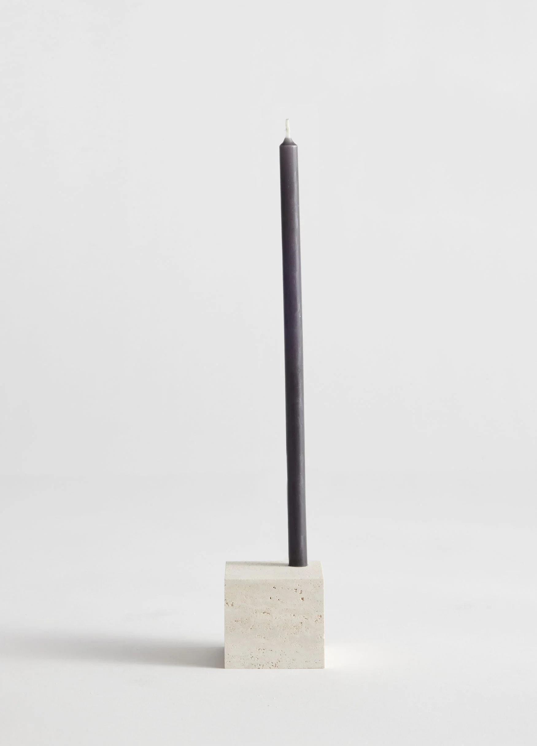 ROHE - Two - way cube candleholder | travertine - Image 3