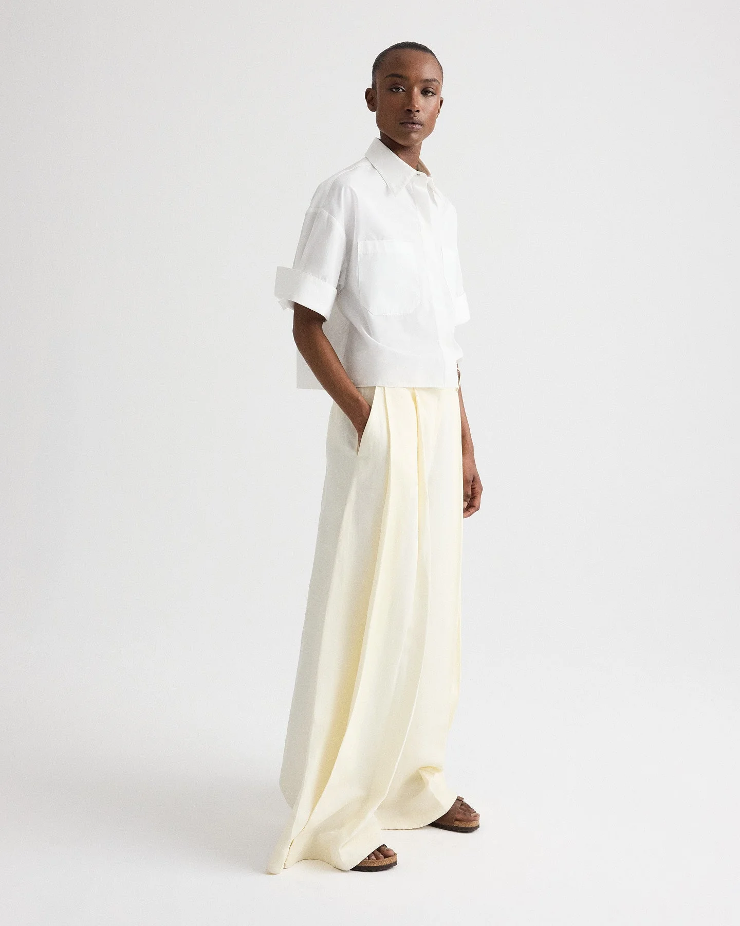TWP - Crosby St. Pant in Cotton Linen Suiting - Image 5
