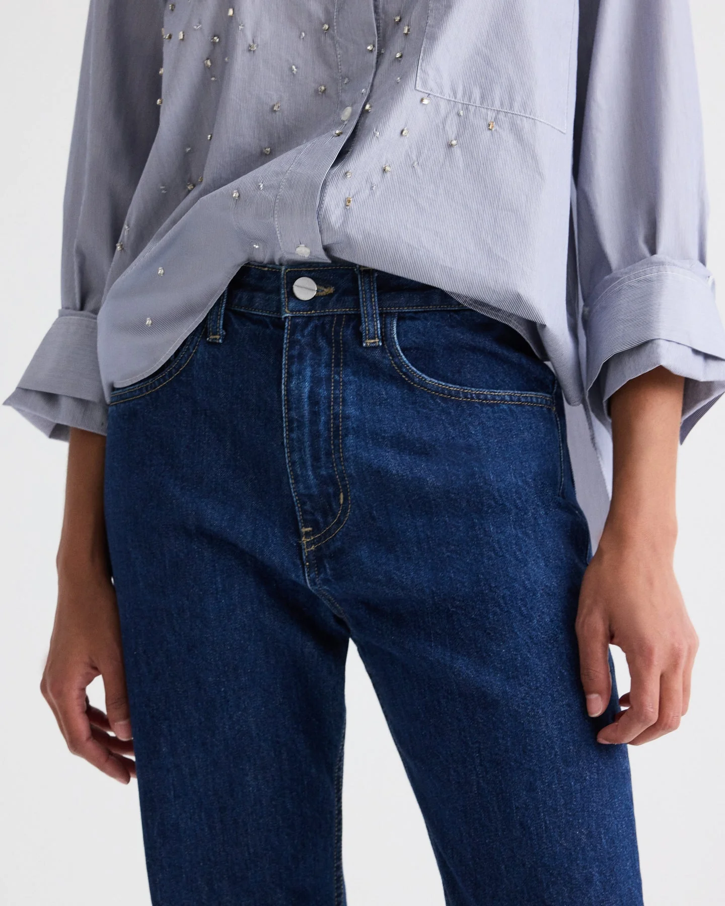 TWP - Kent St Jean in Heavy Denim - Image 3