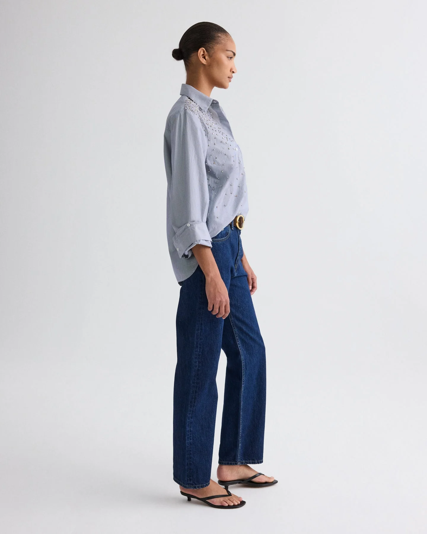 TWP - Kent St Jean in Heavy Denim - Image 4