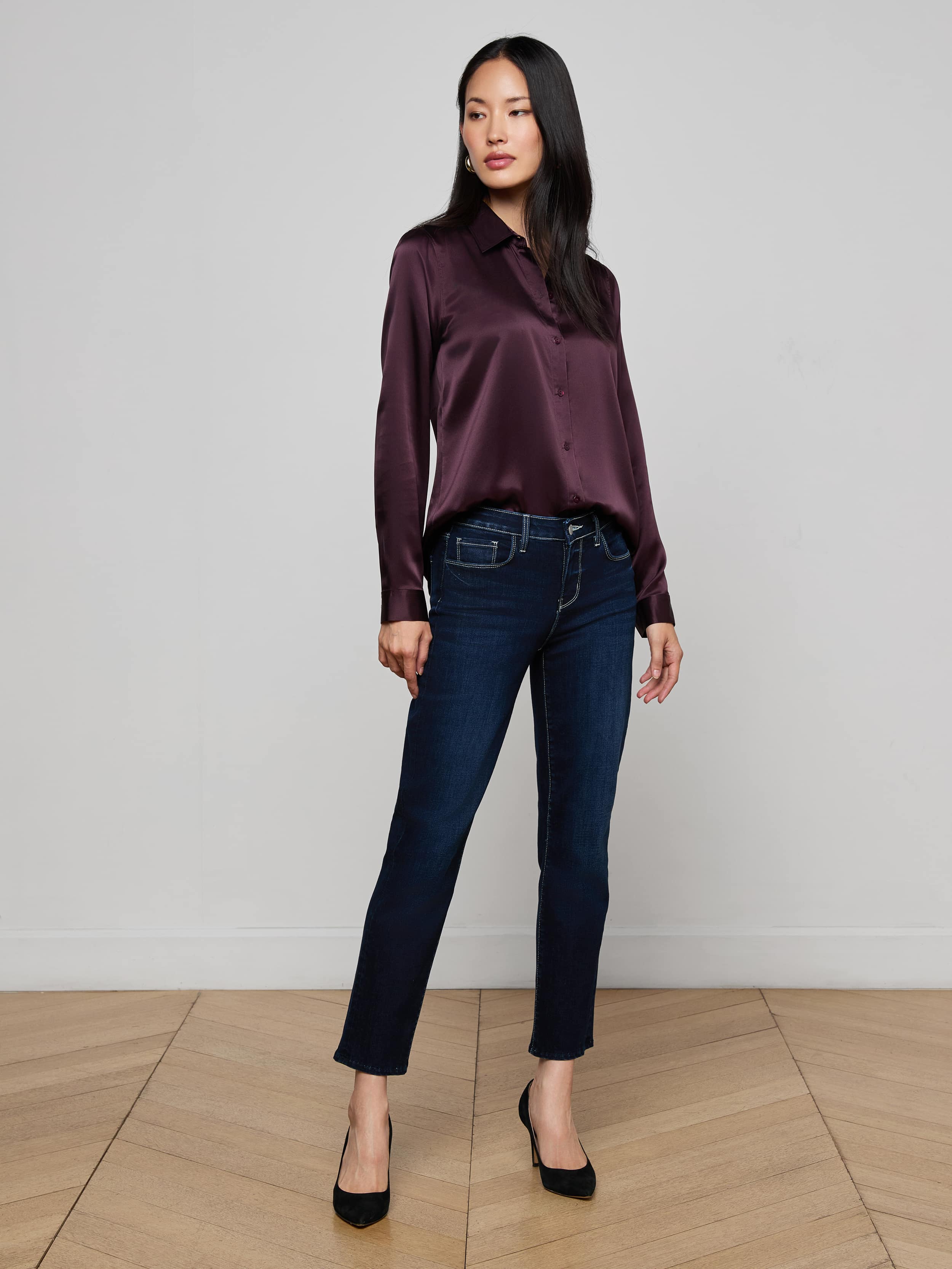 L'AGENCE - Tyler Silk Blouse - Image 4