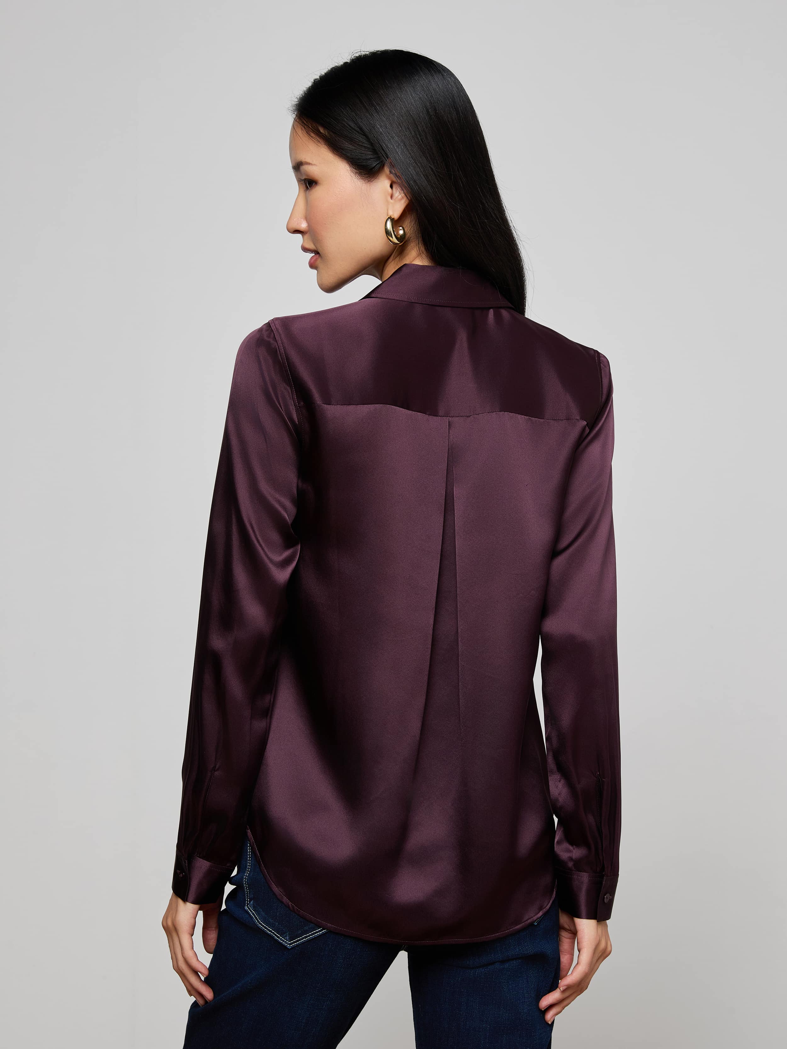 L'AGENCE - Tyler Silk Blouse - Image 5